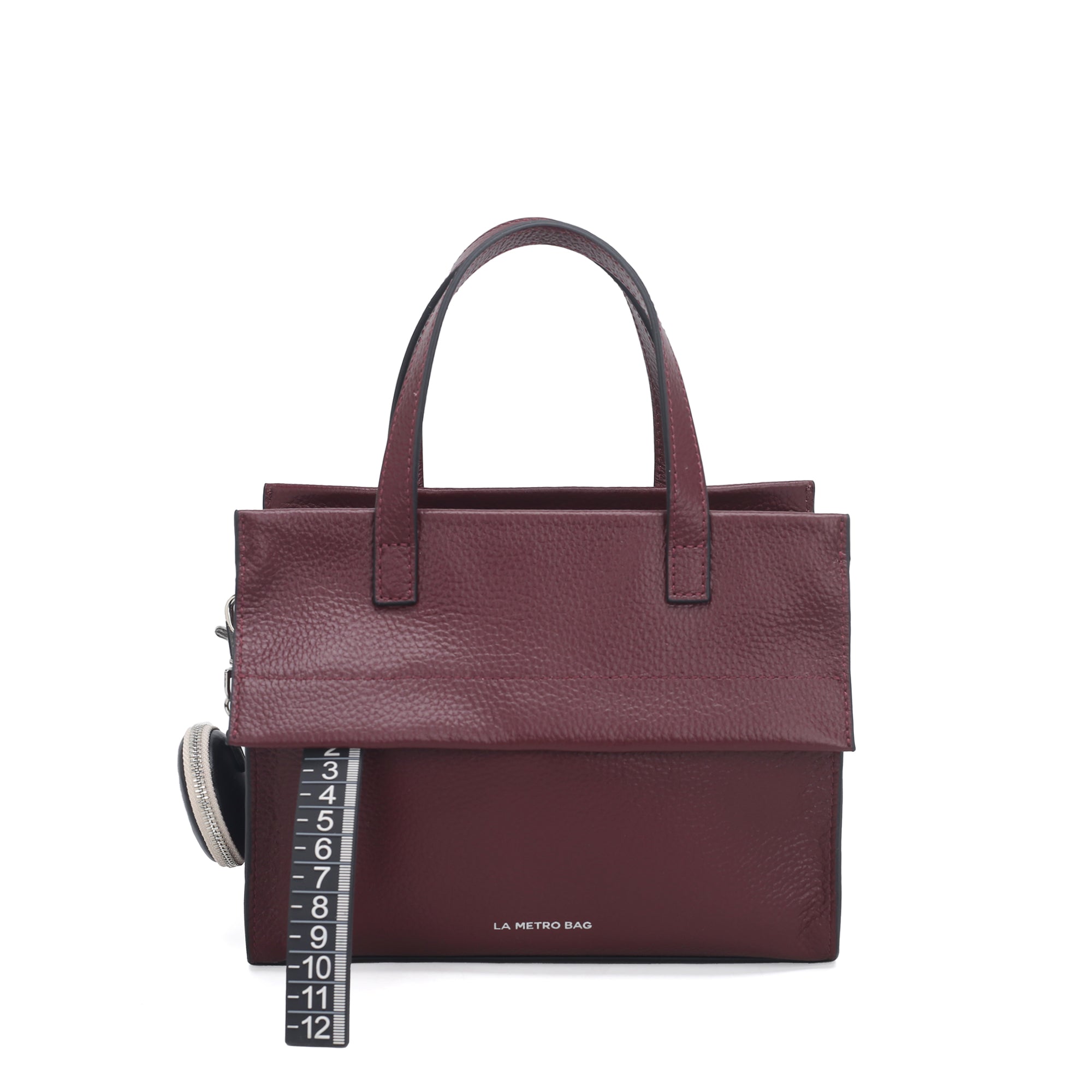Borsa a mano piccola Metro Bag colore bordeaux - Metro Bag: Borse in Pelle | Le Pandorine
