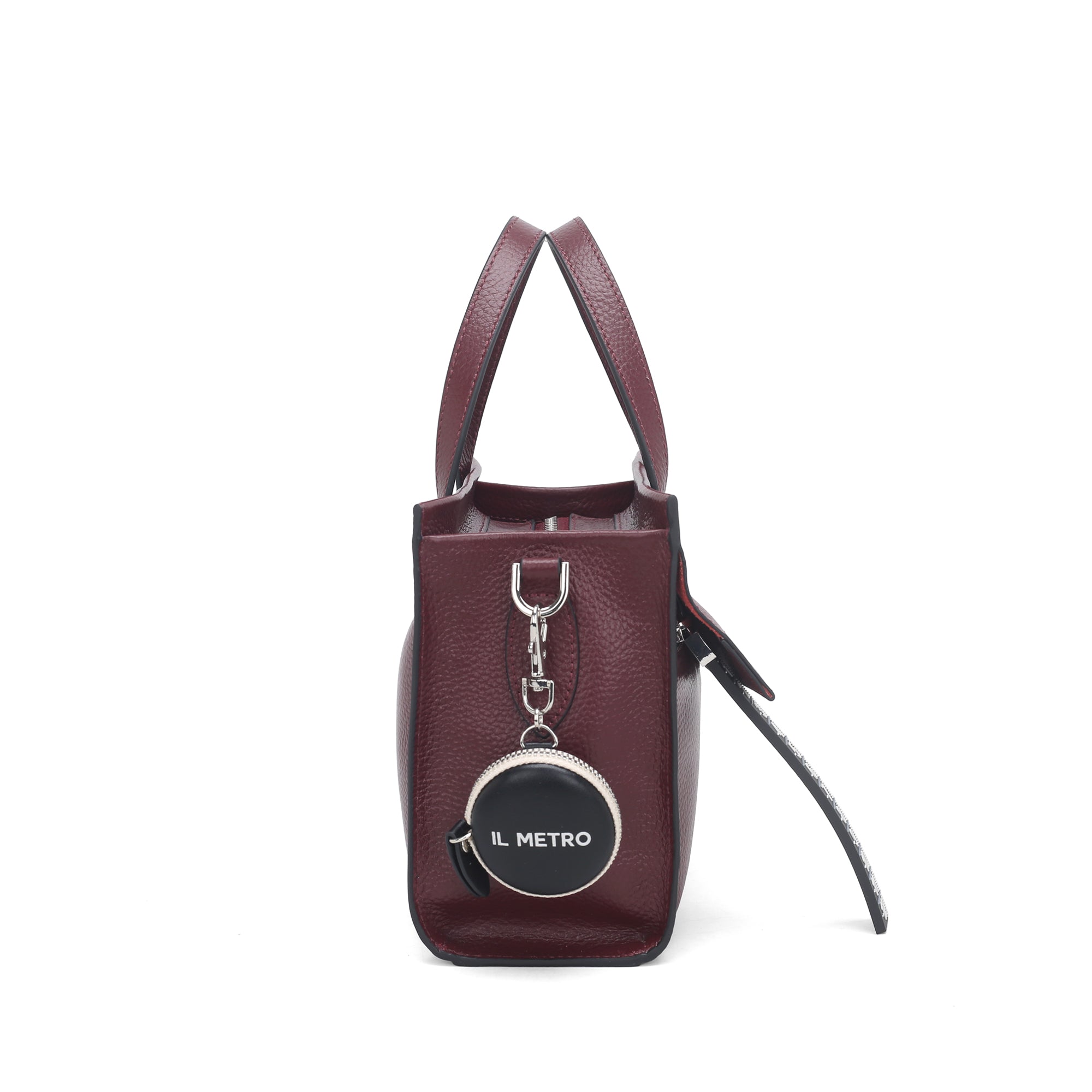 Borsa a mano piccola Metro Bag colore bordeaux - Metro Bag: Borse in Pelle | Le Pandorine