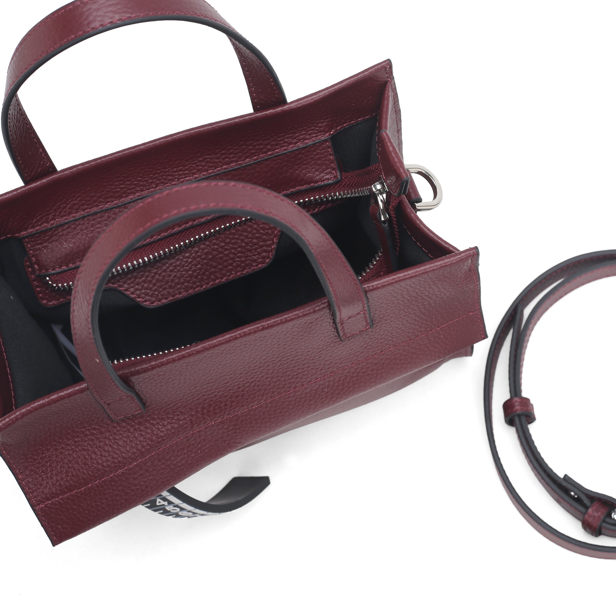 Borsa a mano piccola Metro Bag colore bordeaux - Metro Bag: Borse in Pelle | Le Pandorine