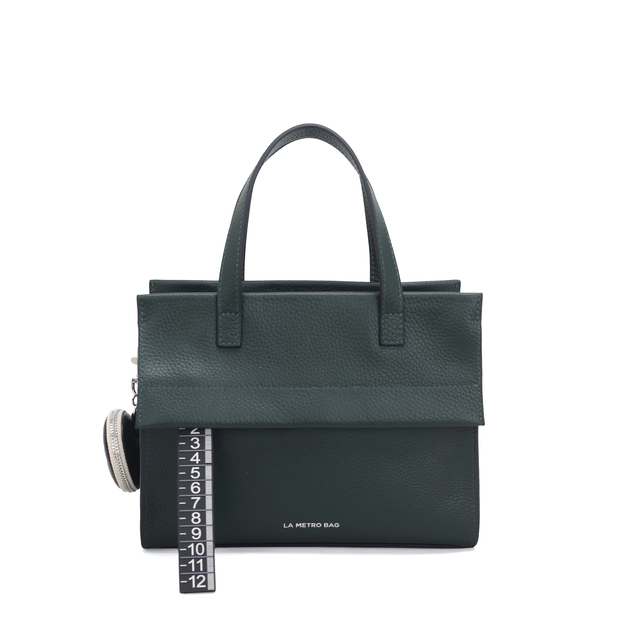 Borsa a mano piccola Metro Bag colore ottanio - Metro Bag: Borse in Pelle | Le Pandorine