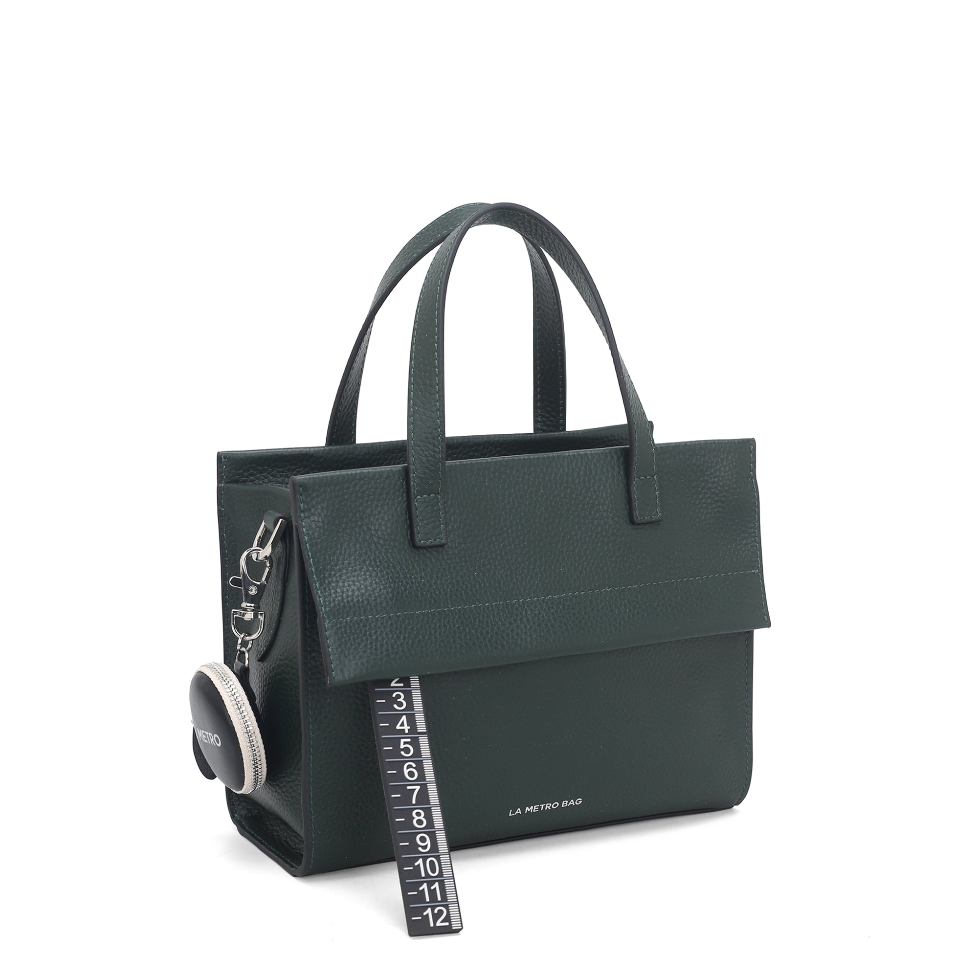 Borsa a mano piccola Metro Bag colore ottanio - Metro Bag: Borse in Pelle | Le Pandorine