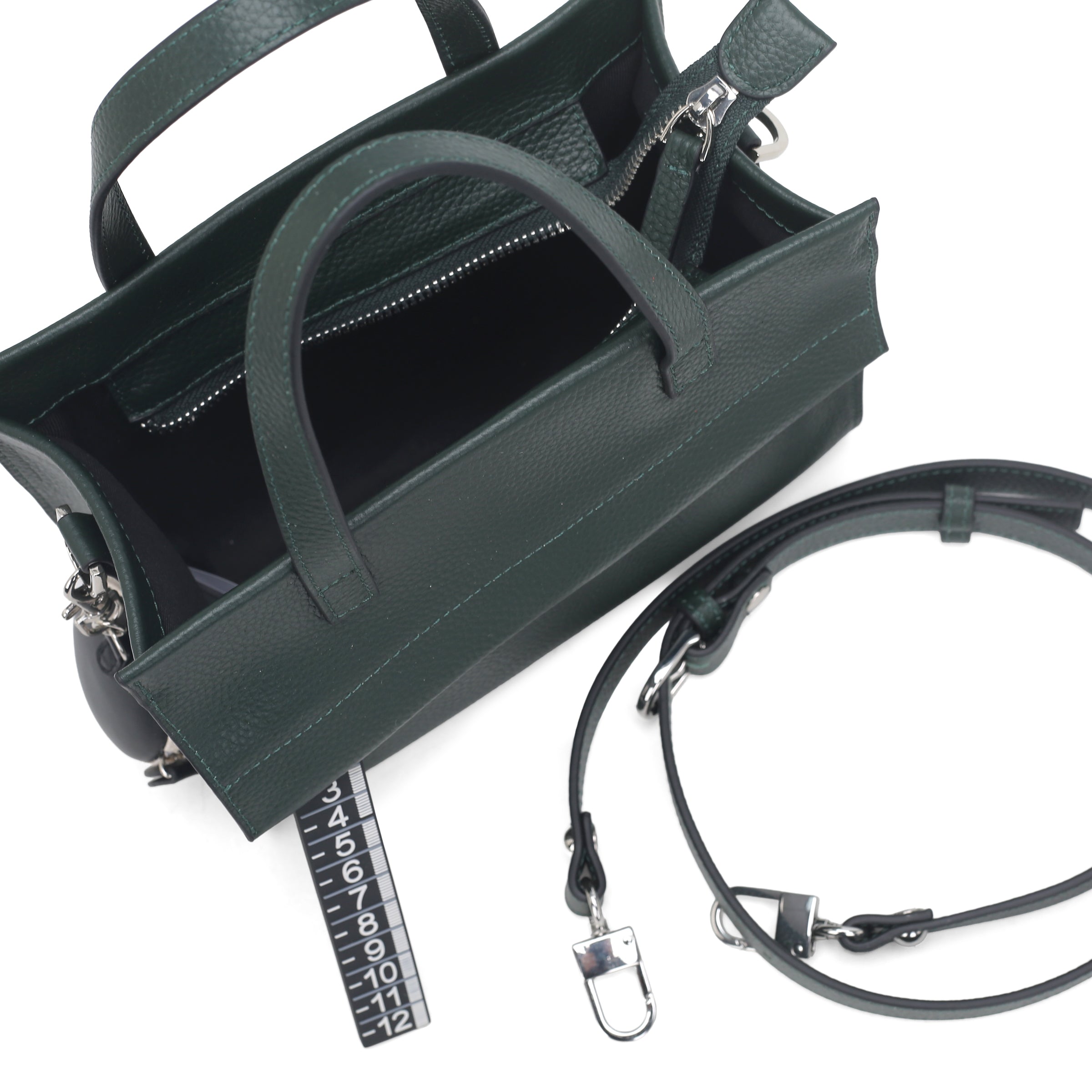 Borsa a mano piccola Metro Bag colore ottanio - Metro Bag: Borse in Pelle | Le Pandorine