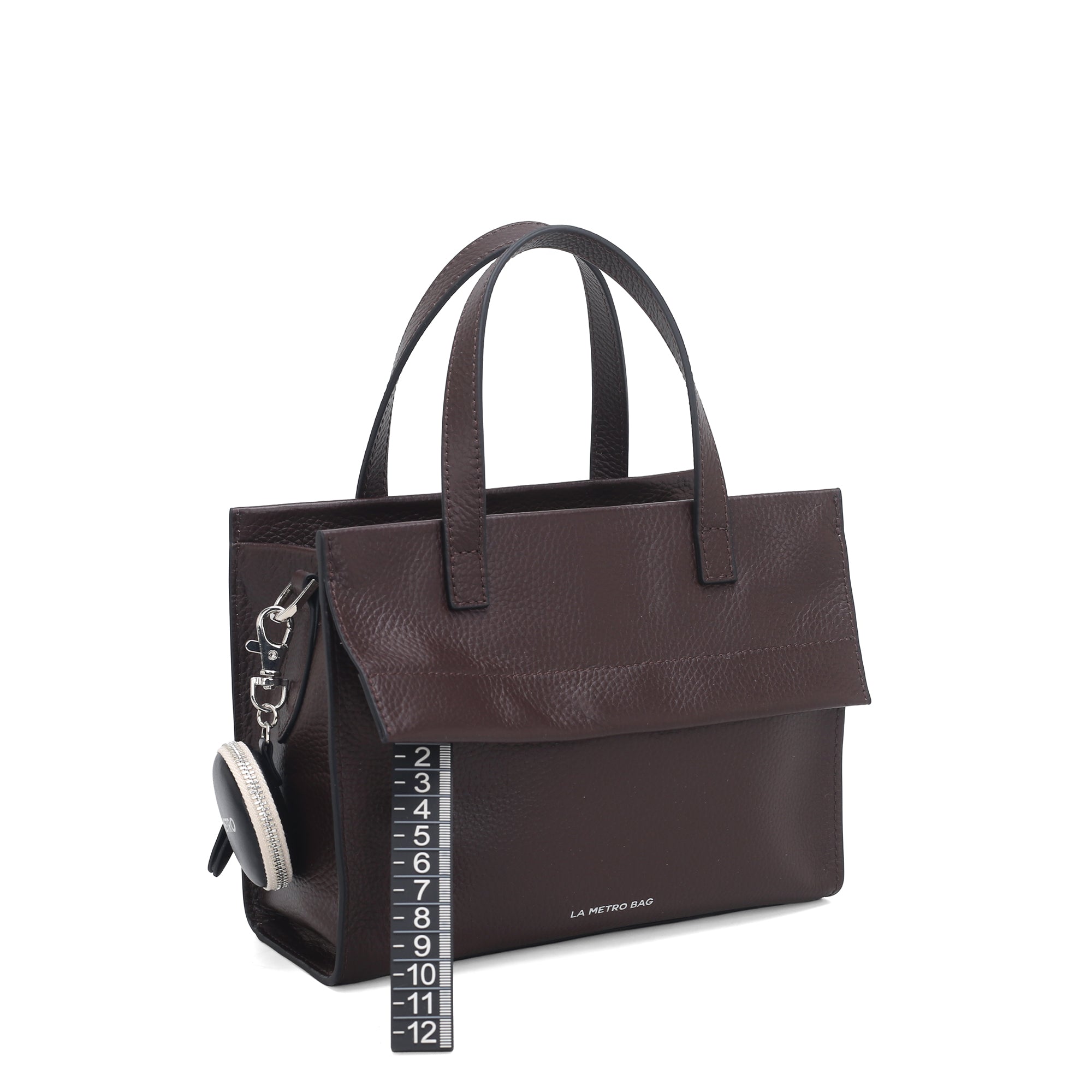 Borsa a mano piccola Metro Bag colore testa di moro - Metro Bag: Borse in Pelle | Le Pandorine