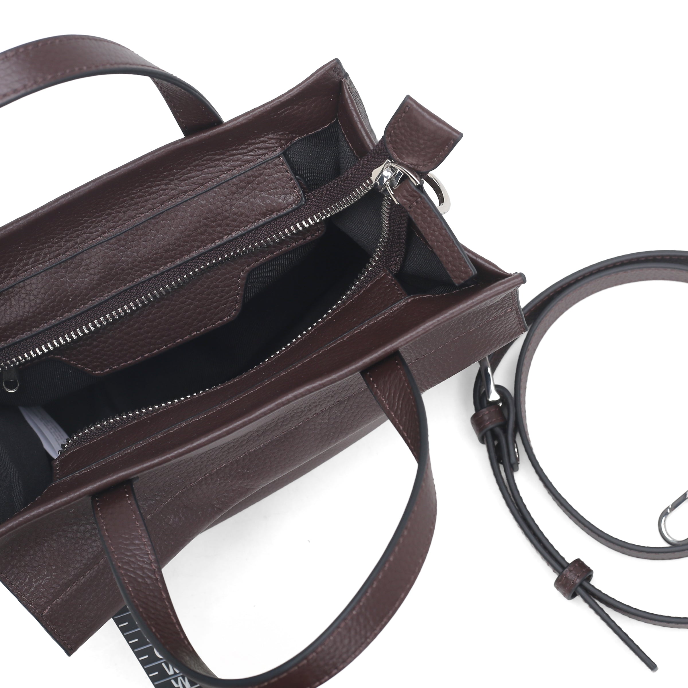 Borsa a mano piccola Metro Bag colore testa di moro - Metro Bag: Borse in Pelle | Le Pandorine