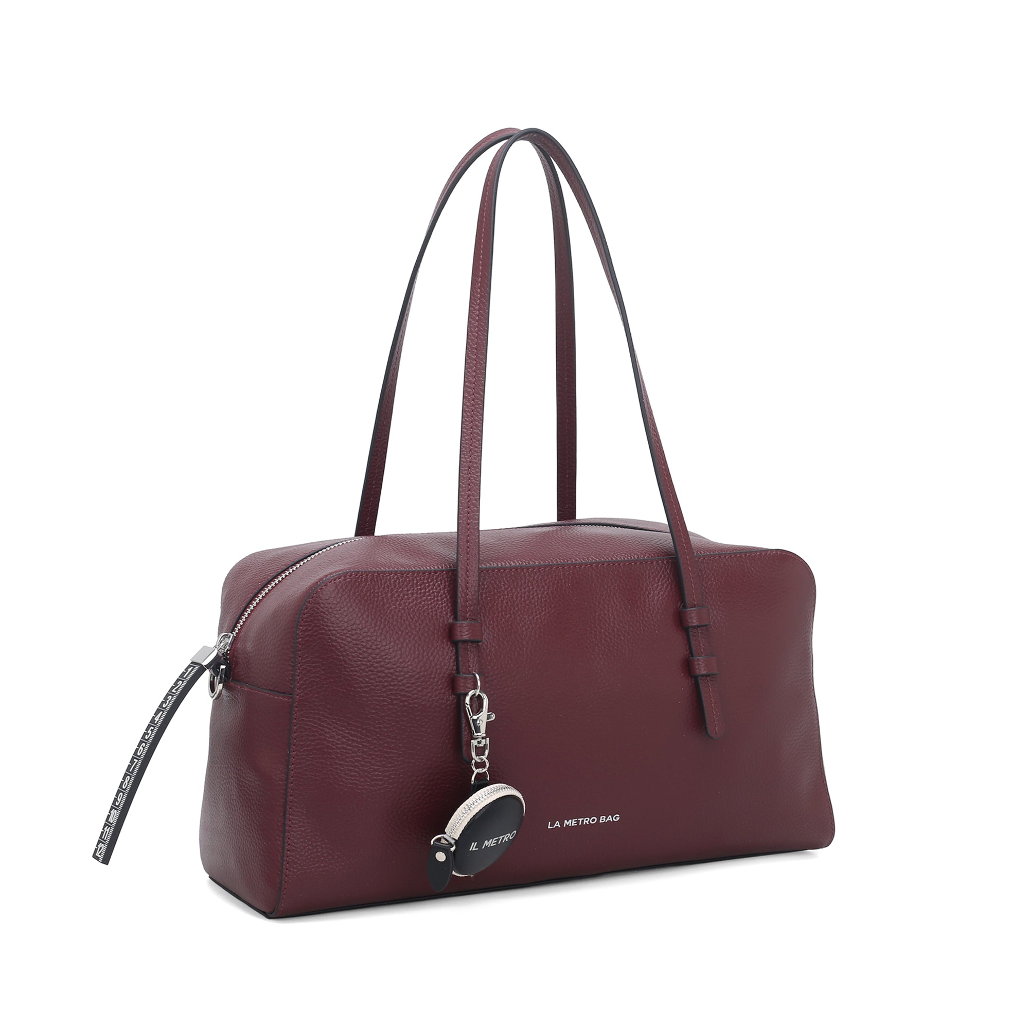 Bauletto Metro Bag colore bordeaux - Metro Bag: Borse in Pelle | Le Pandorine