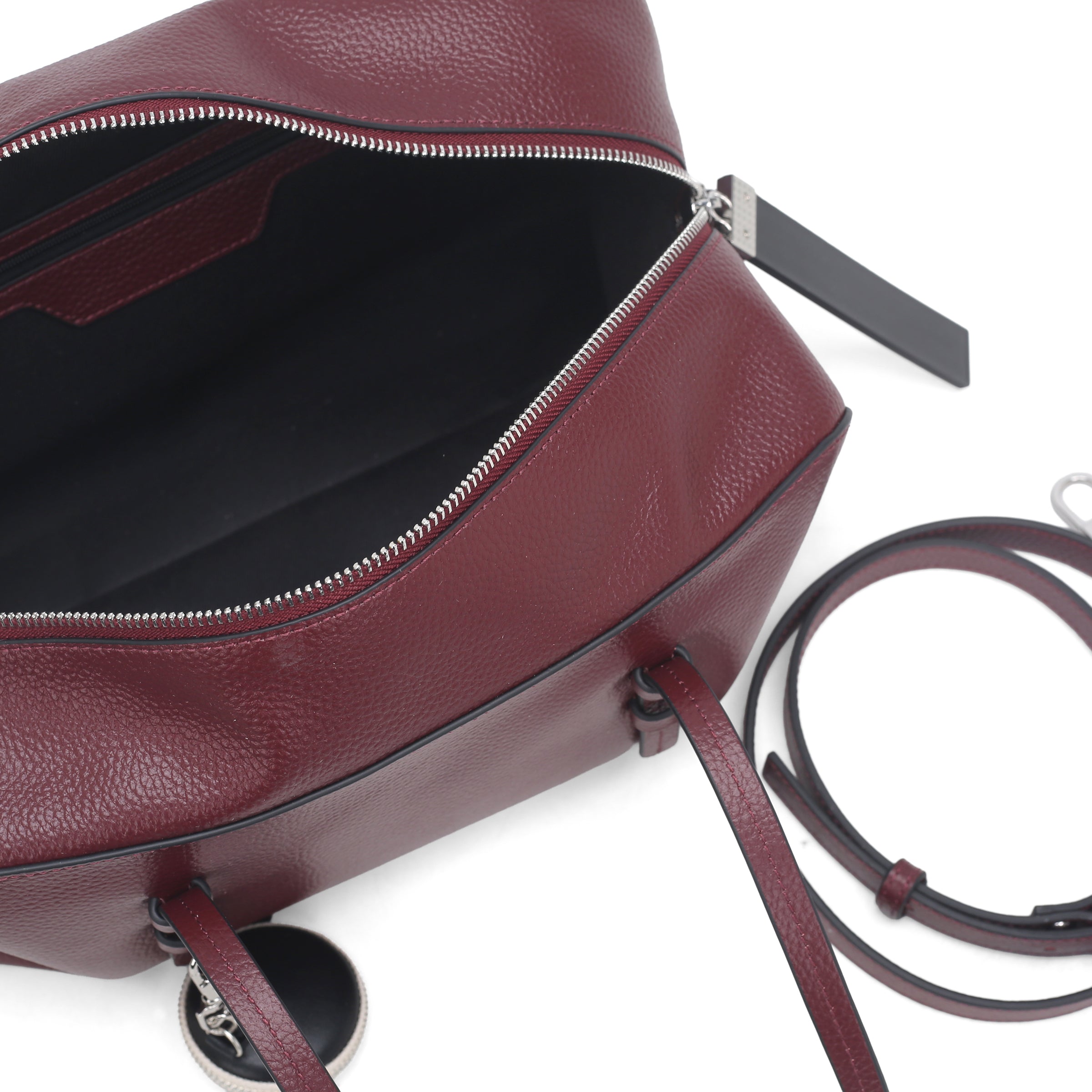Bauletto Metro Bag colore bordeaux - Metro Bag: Borse in Pelle | Le Pandorine