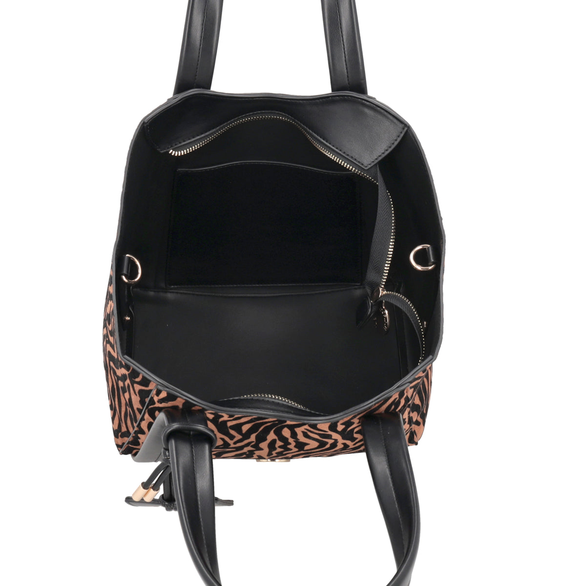 Shopping bag Vicky con stampa animalier colore cuoio - Collezione Fall Winter | Le Pandorine