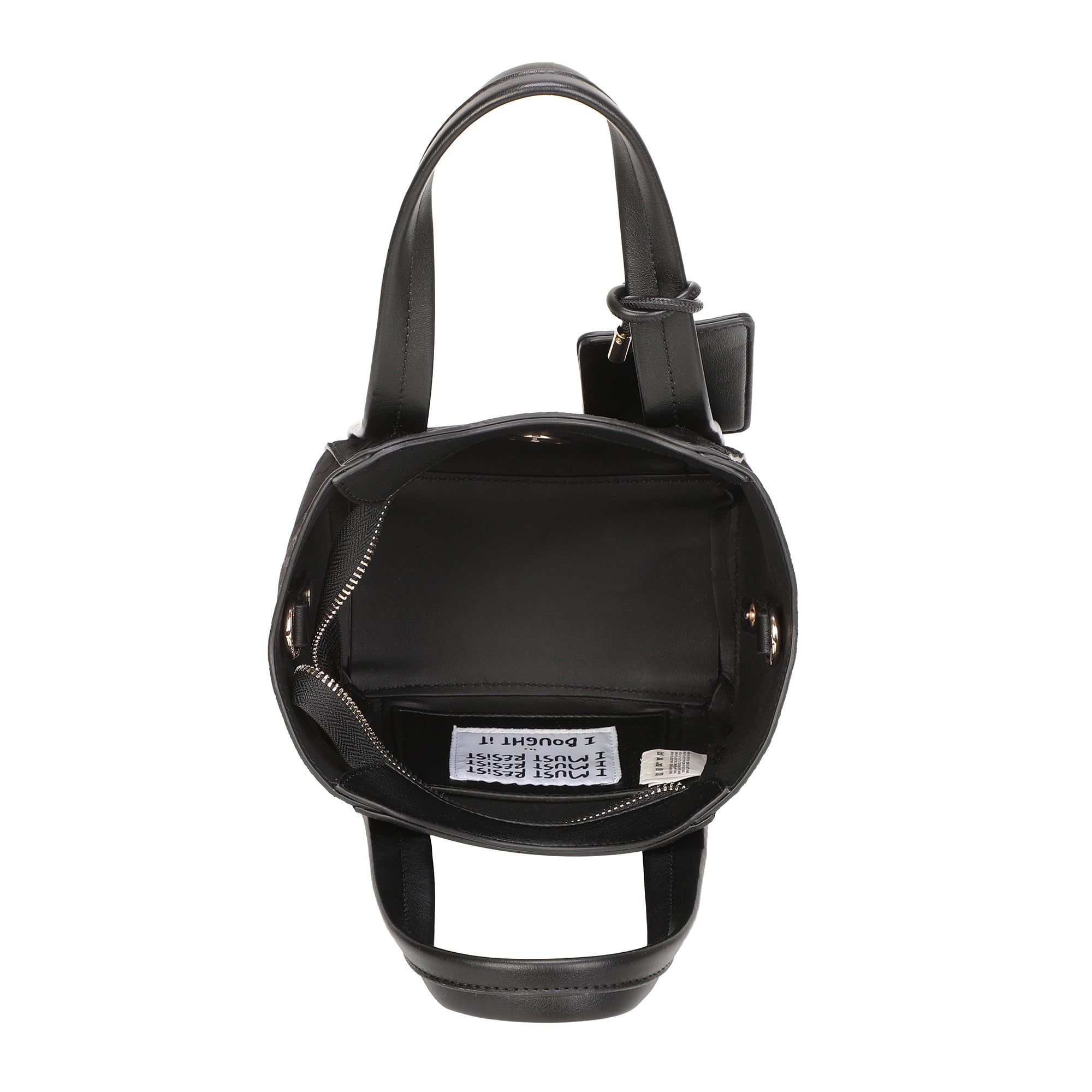 PF2615B78.C99 - Mini bag a mano Vicky con stampa animalier colore nero - NERO | Le Pandorine
