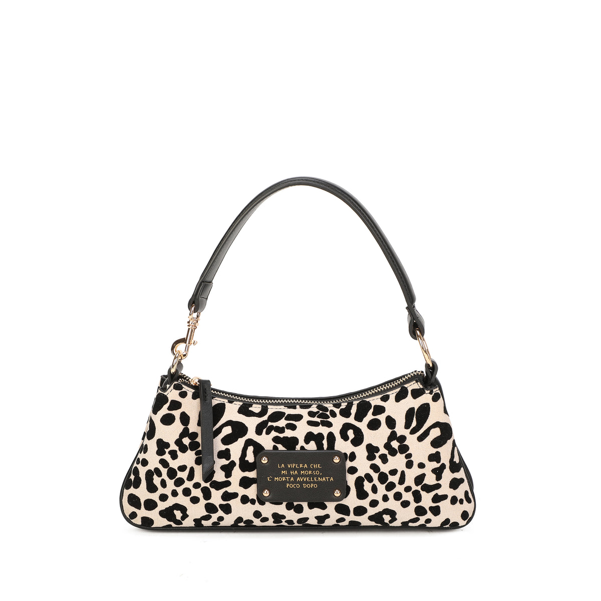 PF2615B79.C00 - Borsa a spalla Vicky con stampa animalier colore bianco - BIANCO | Le Pandorine