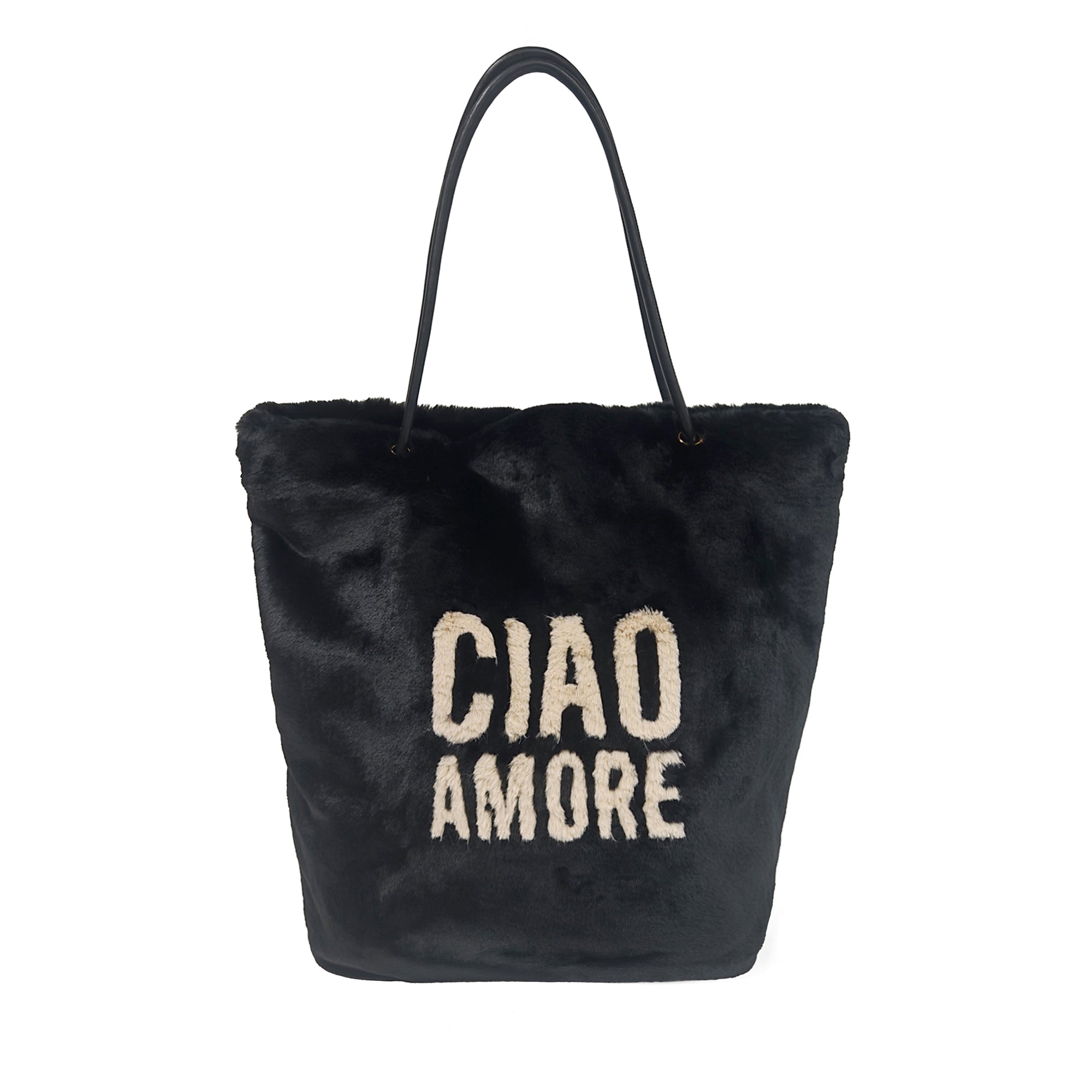 Shopping Stoccolma "Ciao Amore" colore nero - Le Pandorine | Le Pandorine