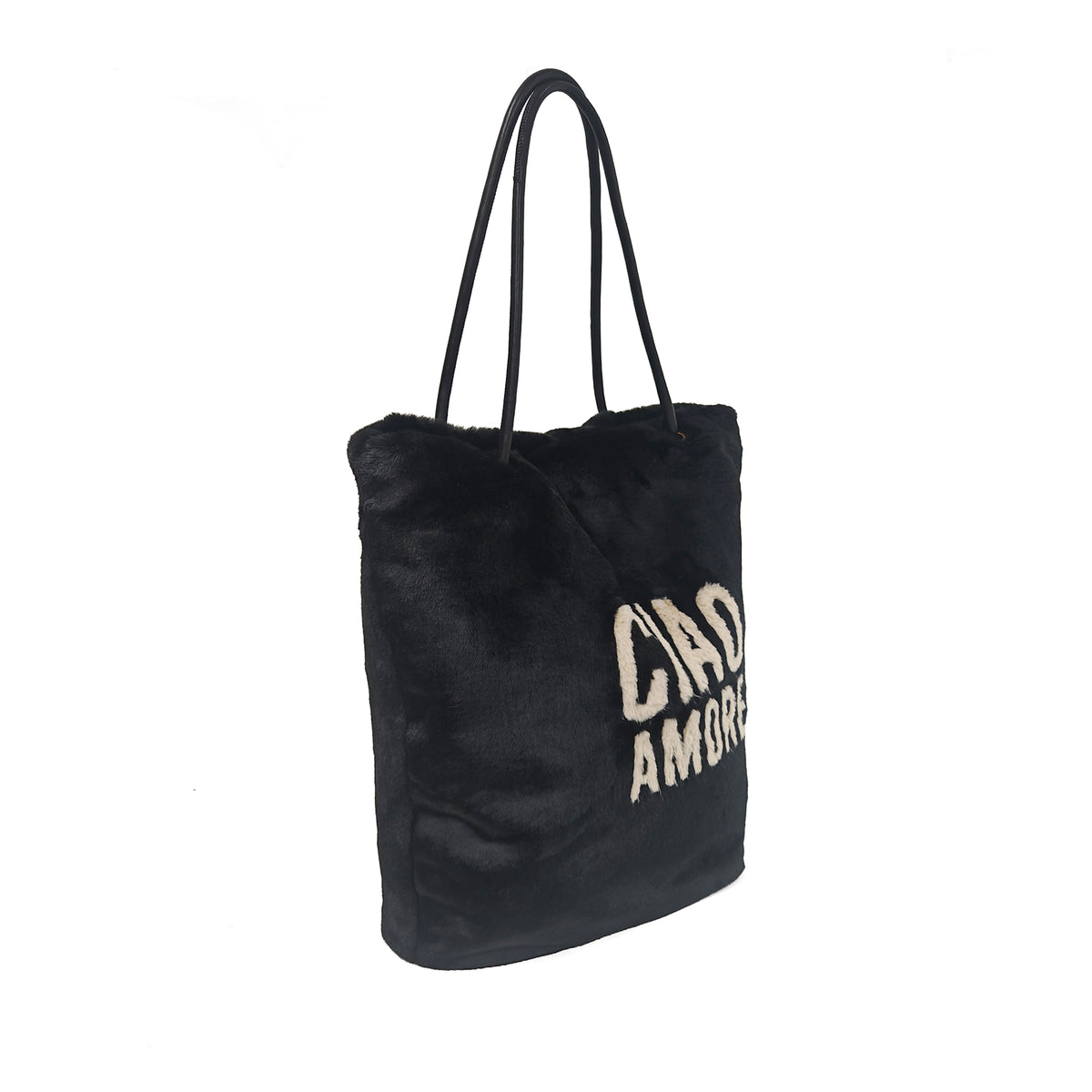 Shopping Stoccolma "Ciao Amore" colore nero - Le Pandorine | Le Pandorine