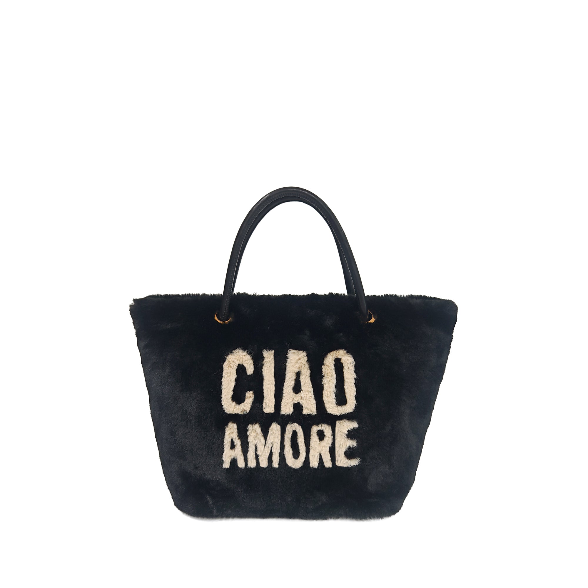 PF2623B81.C99 - Tote bag Stoccolma "Ciao Amore" colore nero - NERO | Le Pandorine