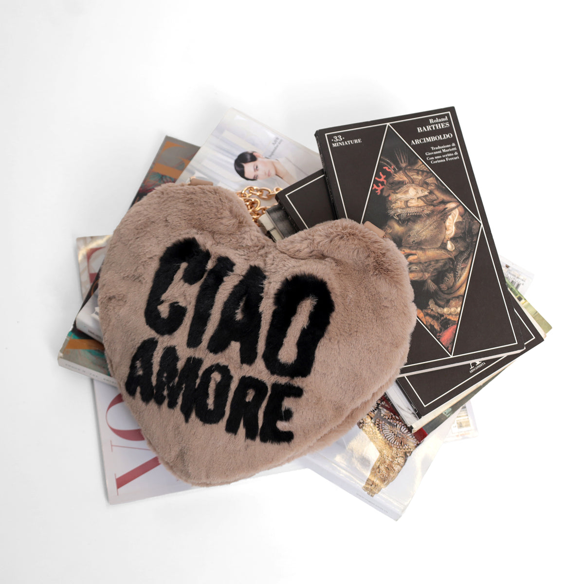 Borsa a cuore Stoccolma "Ciao Amore" colore sabbia - Collezione Fall Winter | Le Pandorine