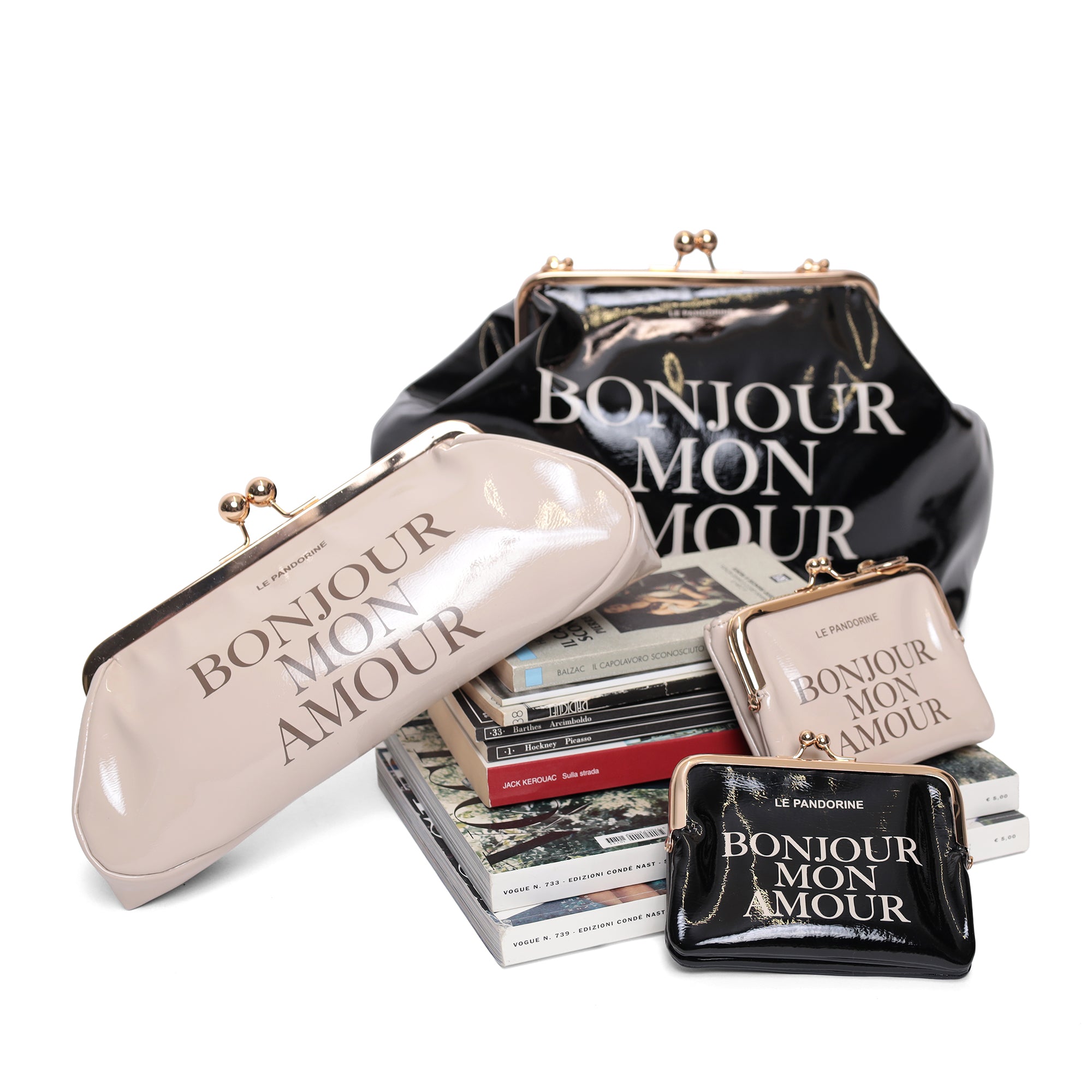 PF2629B72.C99 - Borsa a spalla Nizza in vernice colore nero - NERO | Le Pandorine