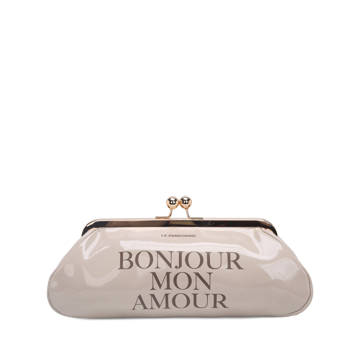 PF2629B73.C05 - Pochette Nizza in vernice colore beige - NATURALE | Le Pandorine