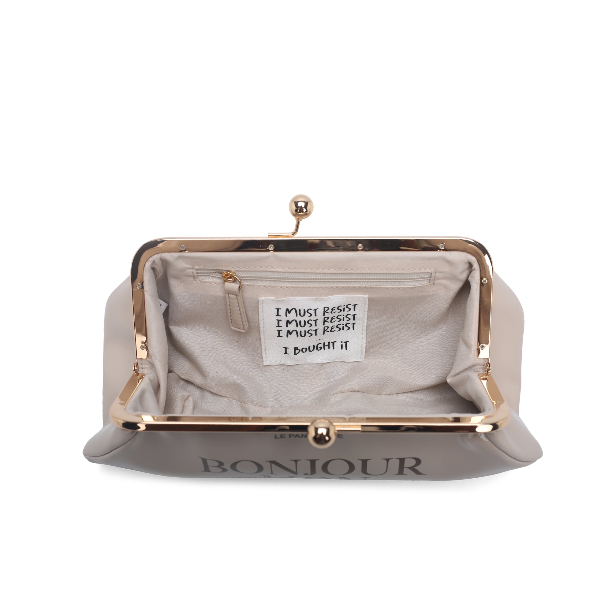 PF2629B73.C05 - Pochette Nizza in vernice colore beige - NATURALE | Le Pandorine