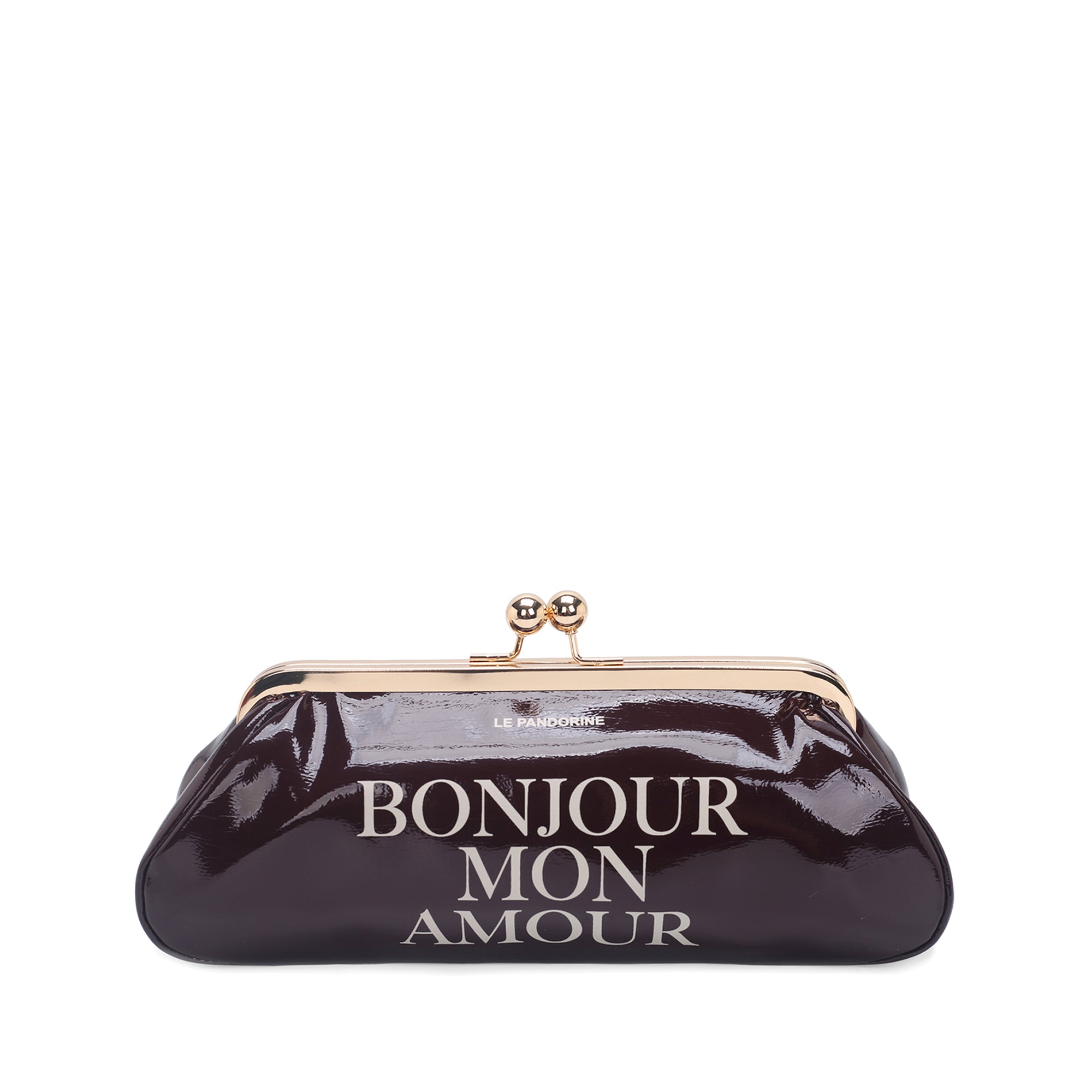 PF2629B73.C23 - Pochette Nizza in vernice colore bordeaux - ROSSO | Le Pandorine