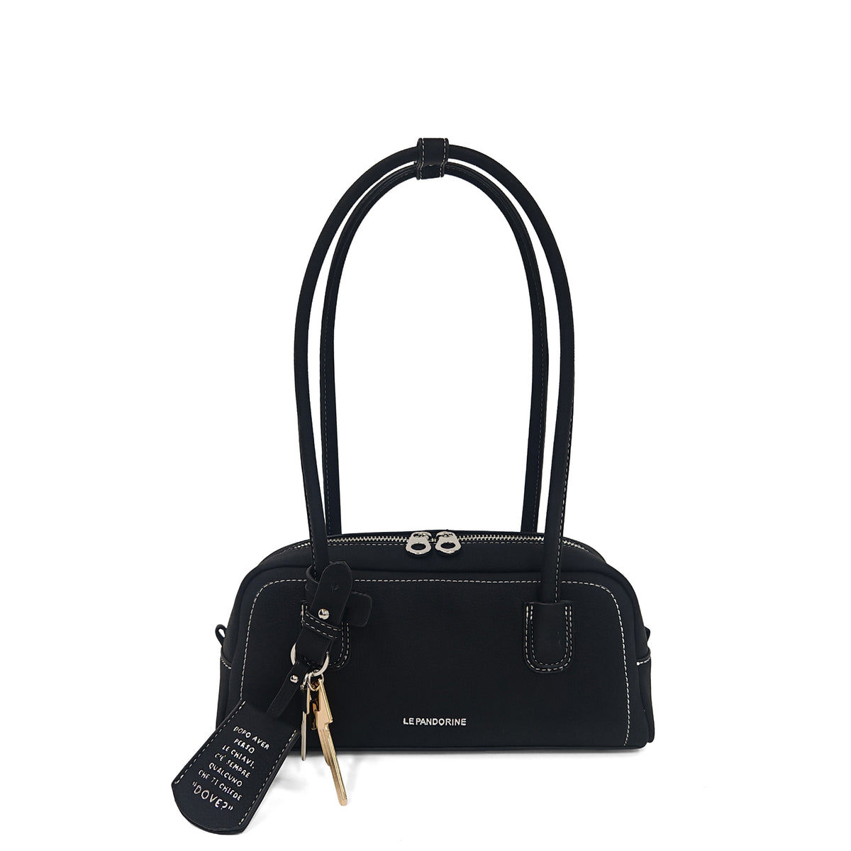 PF262B520.C99 - Bauletto medio Kyoto colore nero - NERO | Le Pandorine