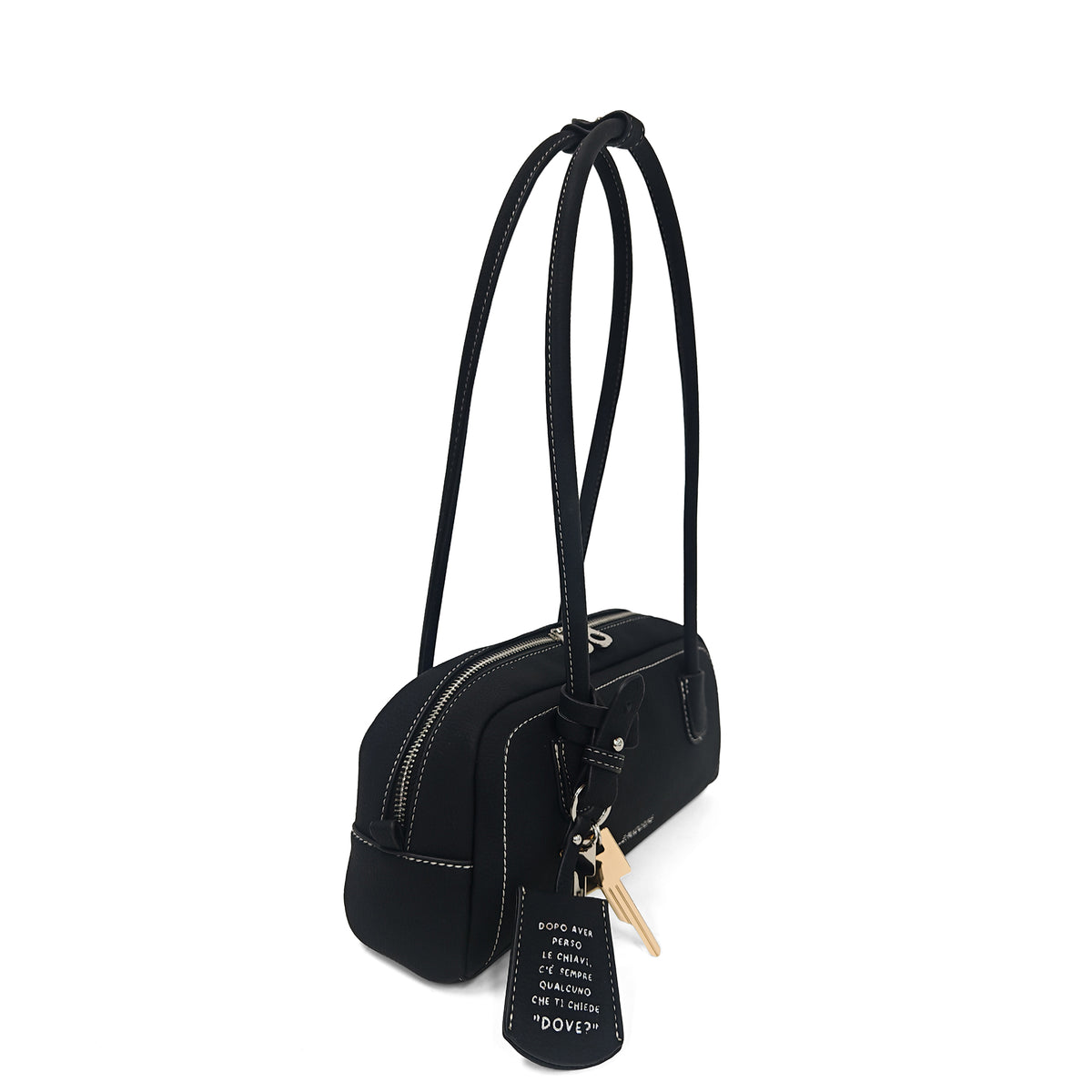 PF262B520.C99 - Bauletto medio Kyoto colore nero - NERO | Le Pandorine