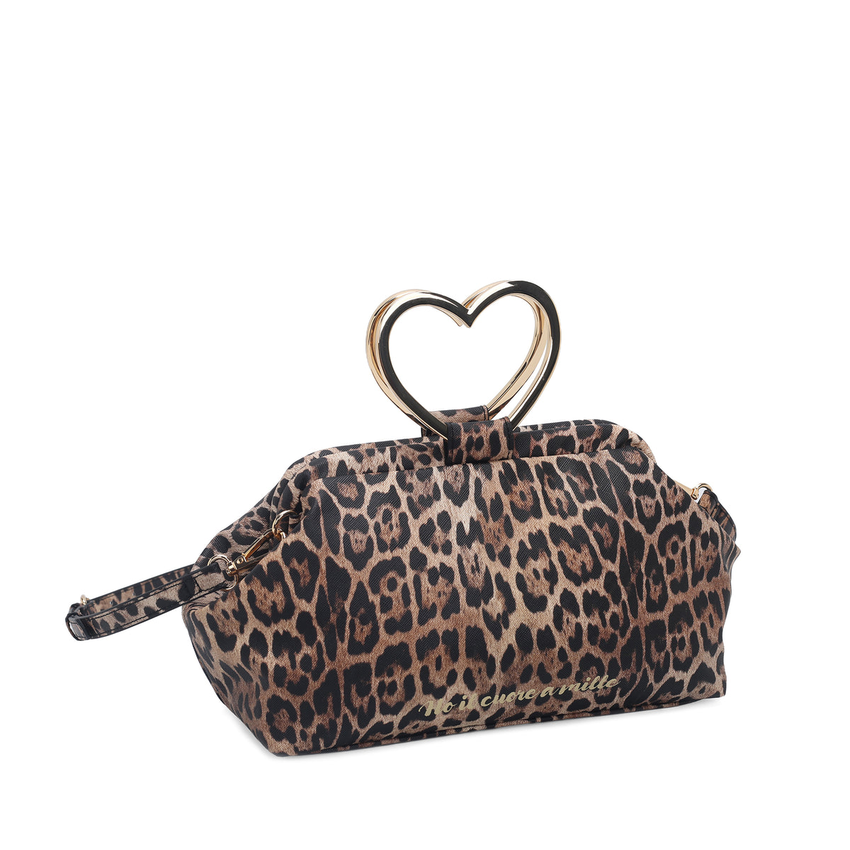 Borsa a spalla media Venezia manico a cuore colore maculato - Collezione Fall Winter | Le Pandorine