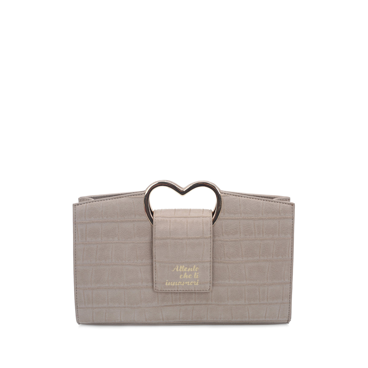 Borsa a mano Parigi con manico a cuore colore beige - Collezione Fall Winter | Le Pandorine