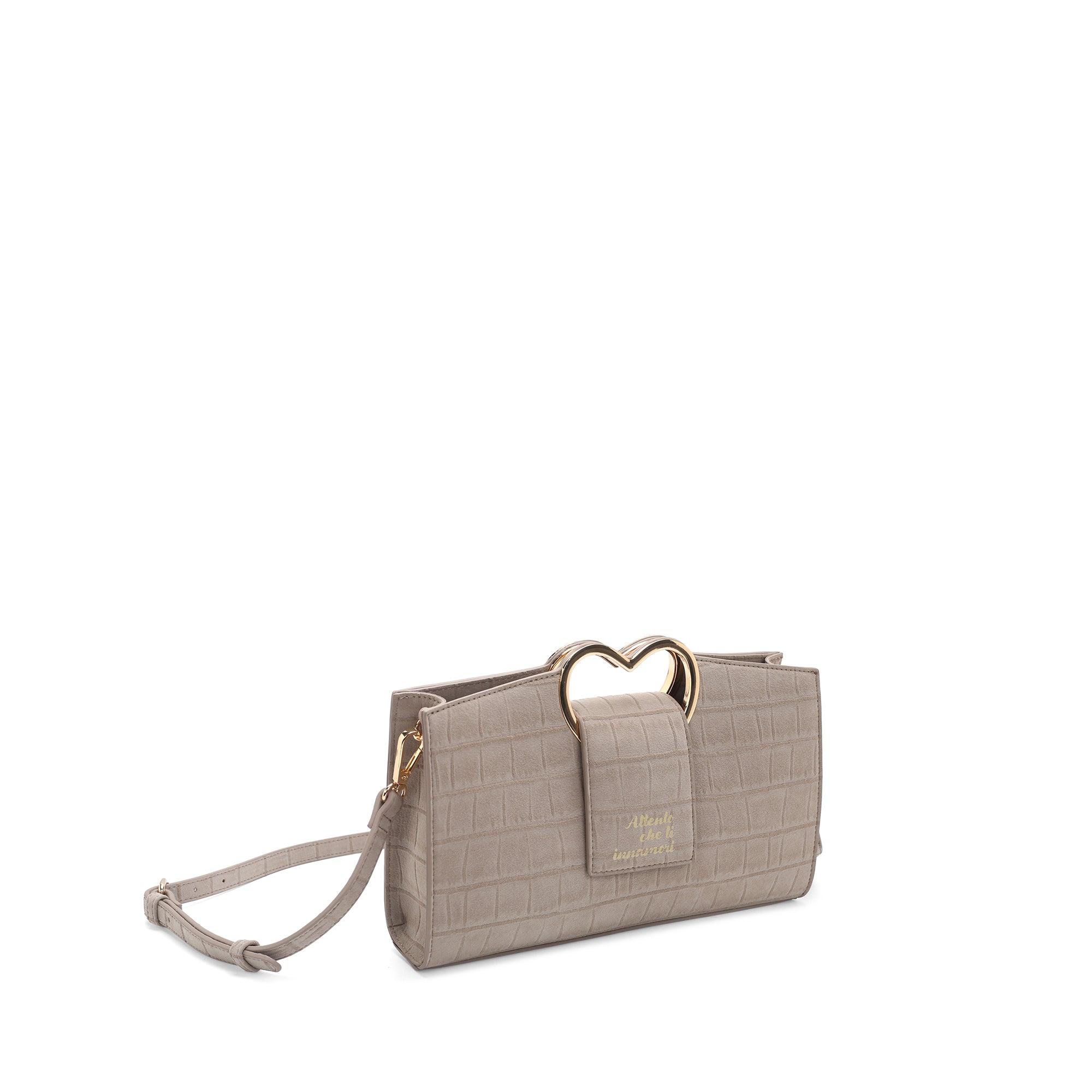 Borsa a mano Parigi con manico a cuore colore beige - Collezione Fall Winter | Le Pandorine