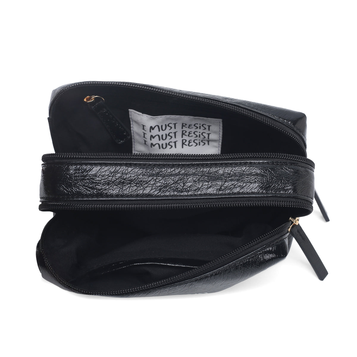 PF2633B98.C99 - Trousse Pillole con scritta colore nero - NERO | Le Pandorine