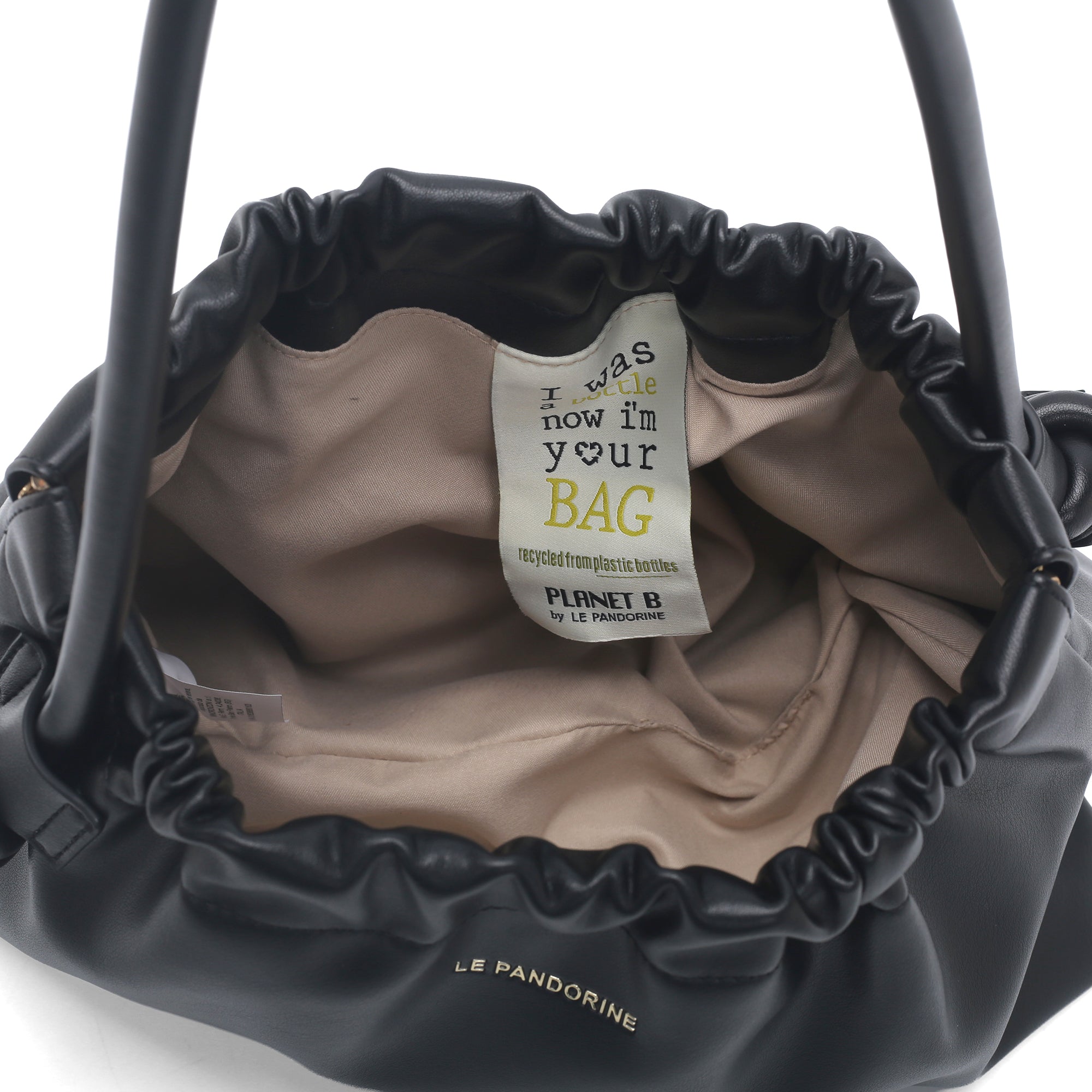 PF263B541.C99 - Borsa a spalla Bottle in materiale riciclato colore nero - NERO | Le Pandorine