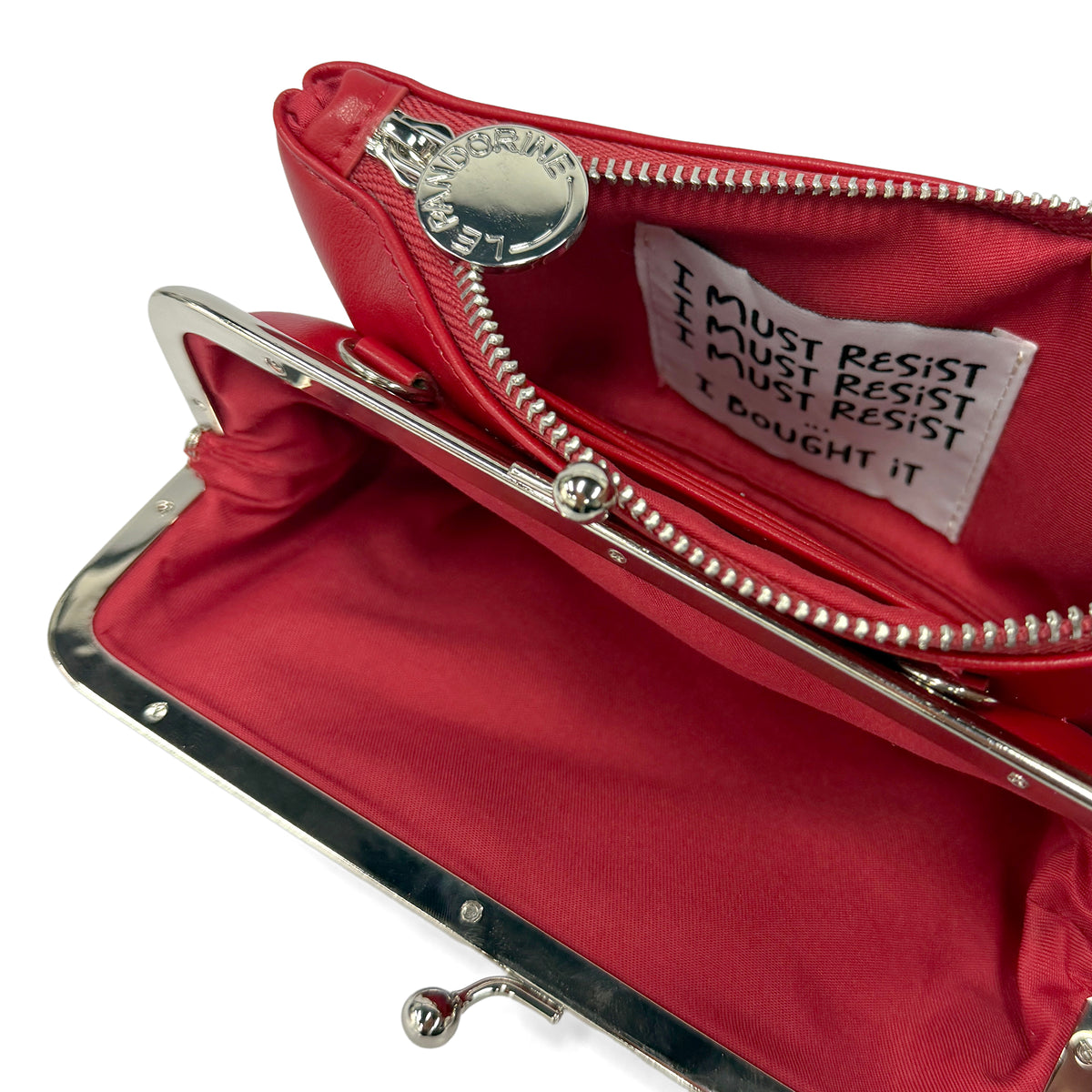 PF2642B32.C20 - Pochette piccola Las Vegas colore rosso - ROSSO | Le Pandorine