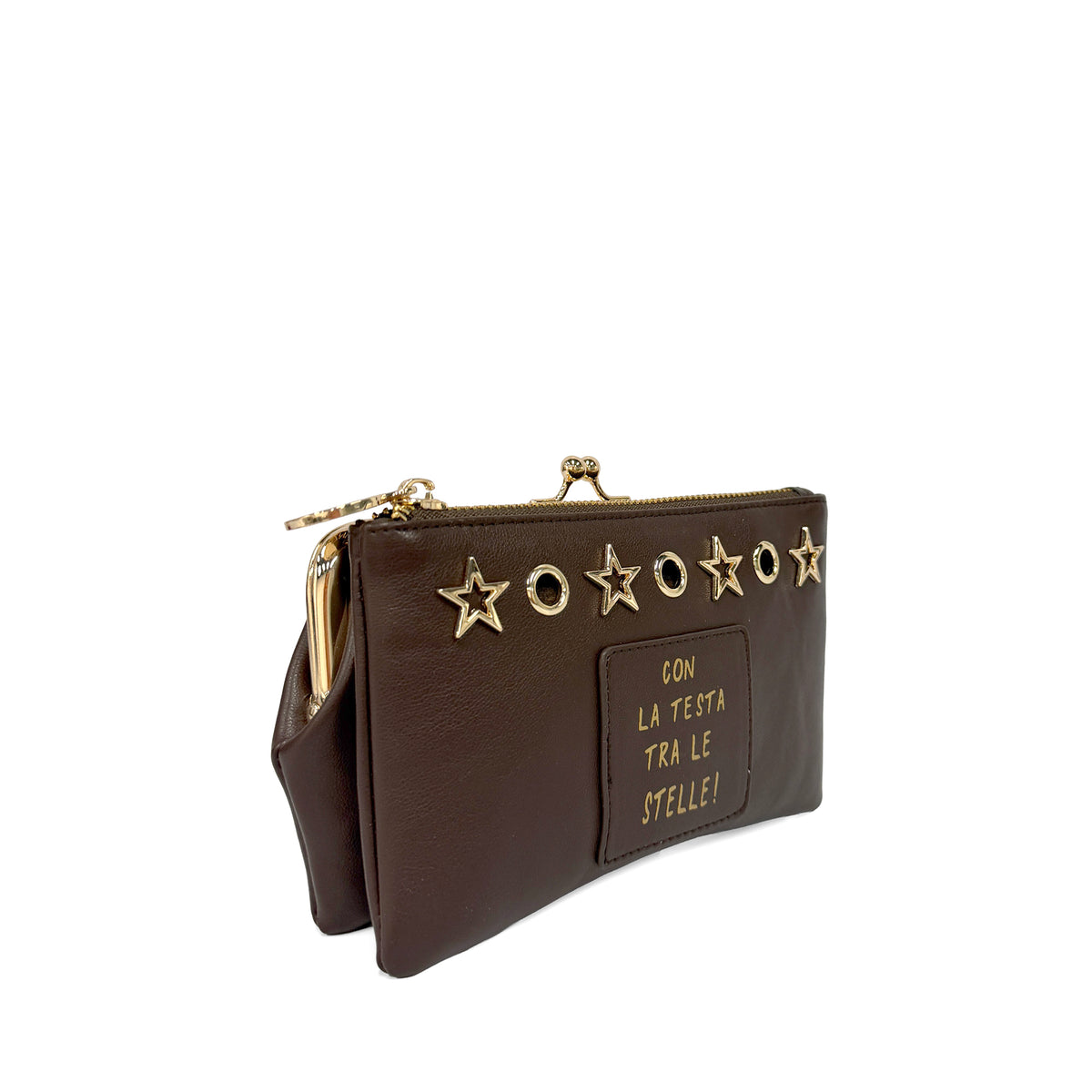 PF2642B32.C60 - Pochette piccola Las Vegas colore testa di moro - MARRONE | Le Pandorine
