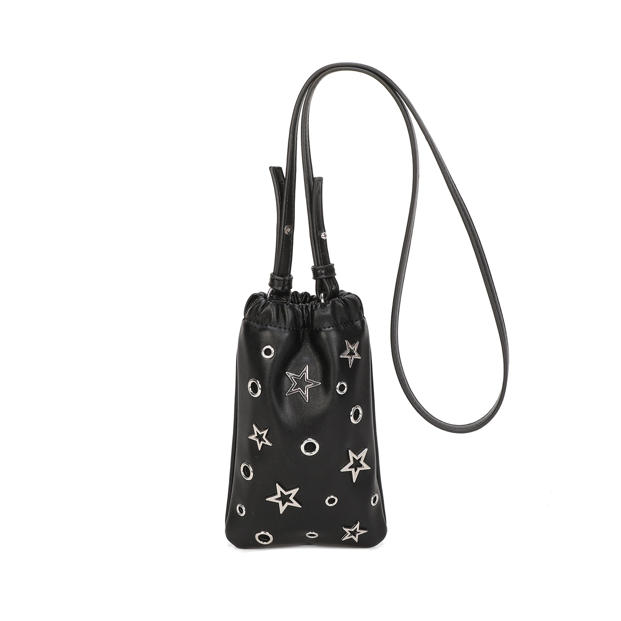 PF2642B33.C99 - Tracolla porta telefono Las Vegas colore nero - NERO | Le Pandorine