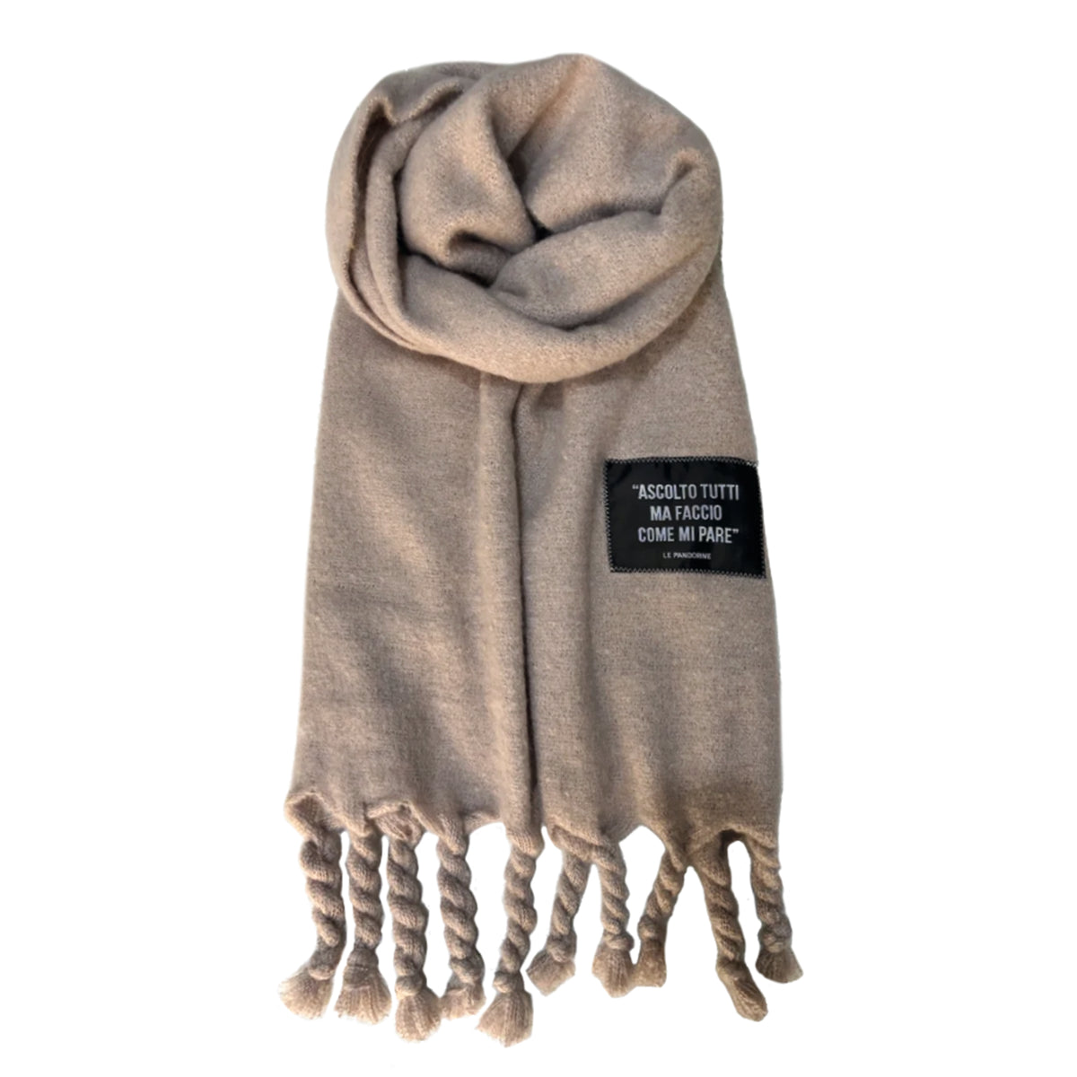 PF2643F43.C05 - Cervinia scarf beige color - NATURAL | Le Pandorine