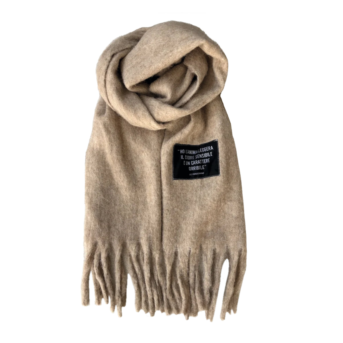 Sestriere scarf beige color - Sciarpe | Le Pandorine