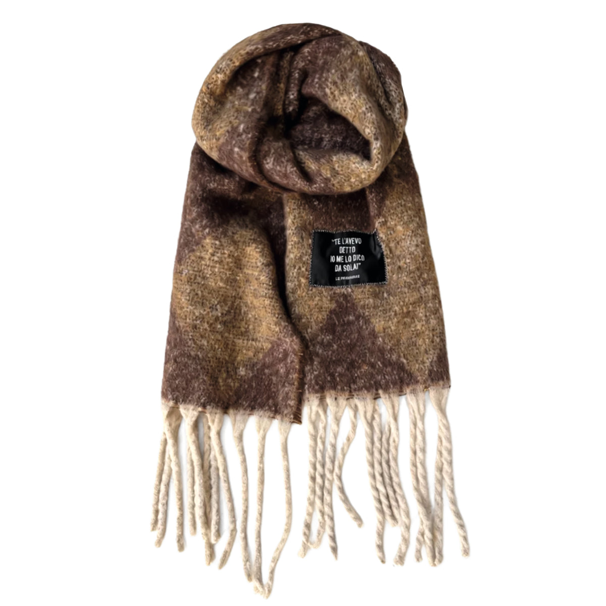 Saint Moritz scarf dark brown color - Selezione Cioccolato | Le Pandorine