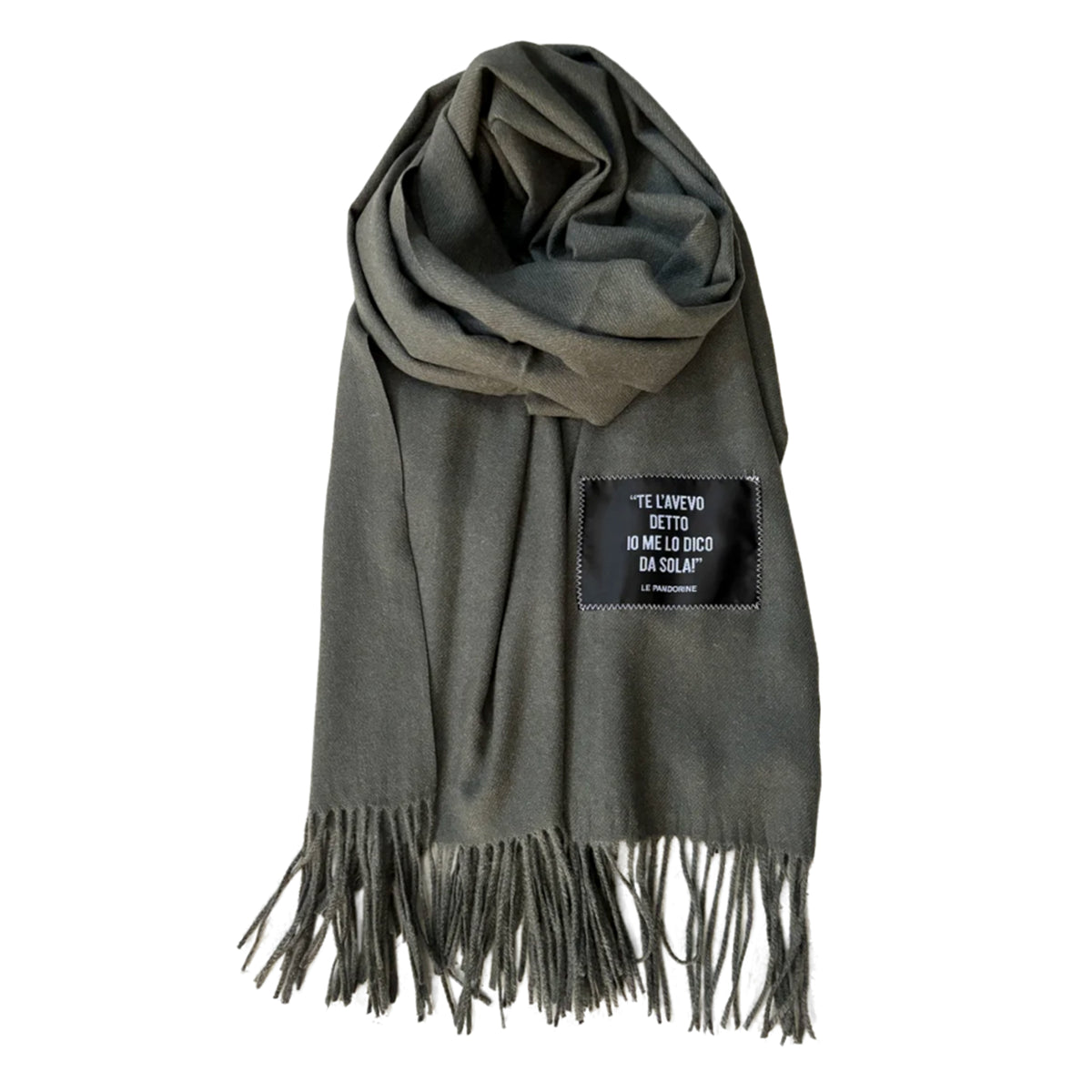 PF2647F47.C74 - Dark grey Pila scarf - GREY | Le Pandorine