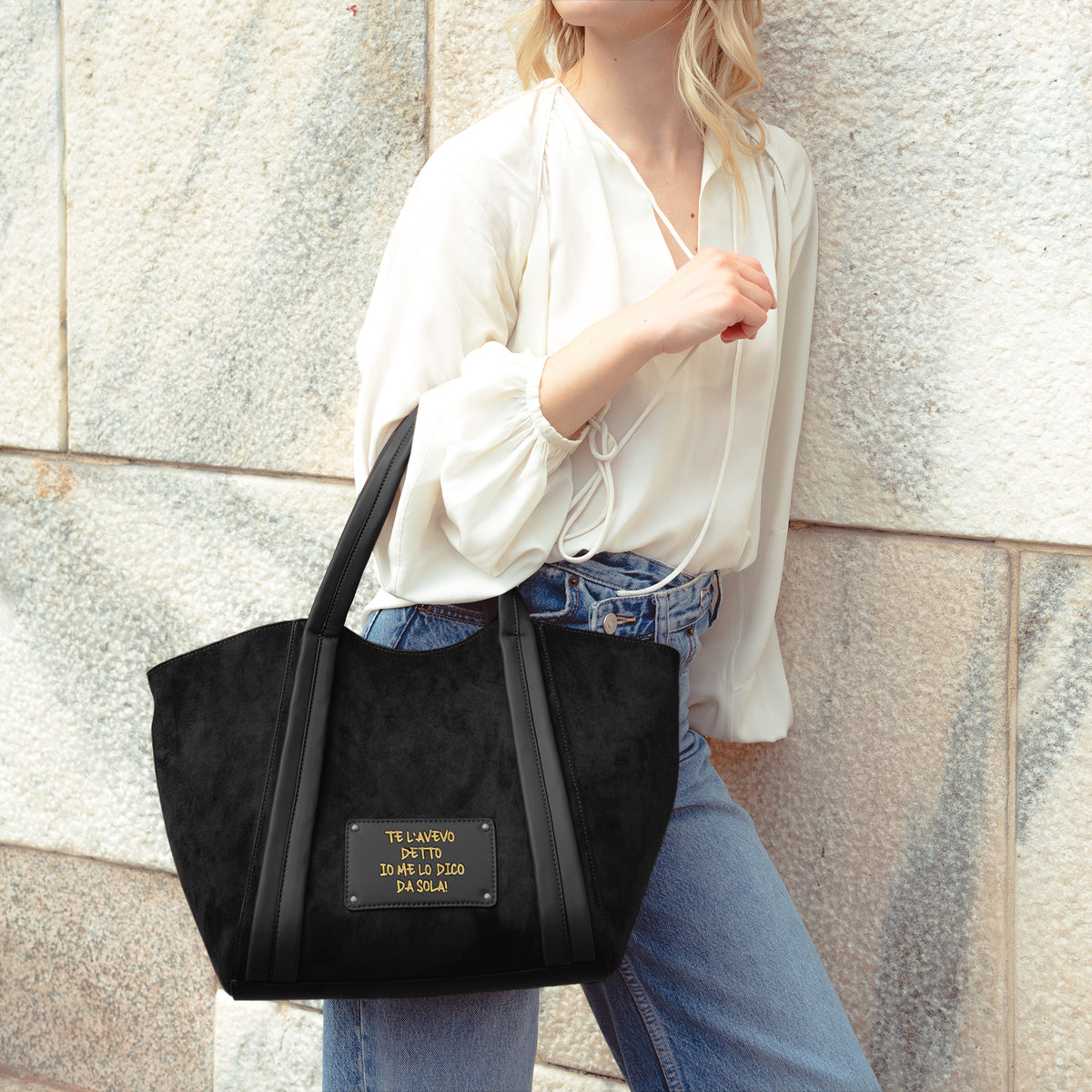 Shopping grande Vicky colore nero - Collezione Fall Winter | Le Pandorine