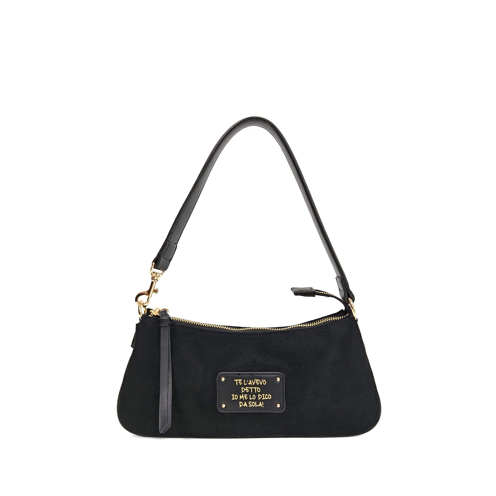 Borsa a tracolla Vicky colore nero - Borse con le frasi | Le Pandorine