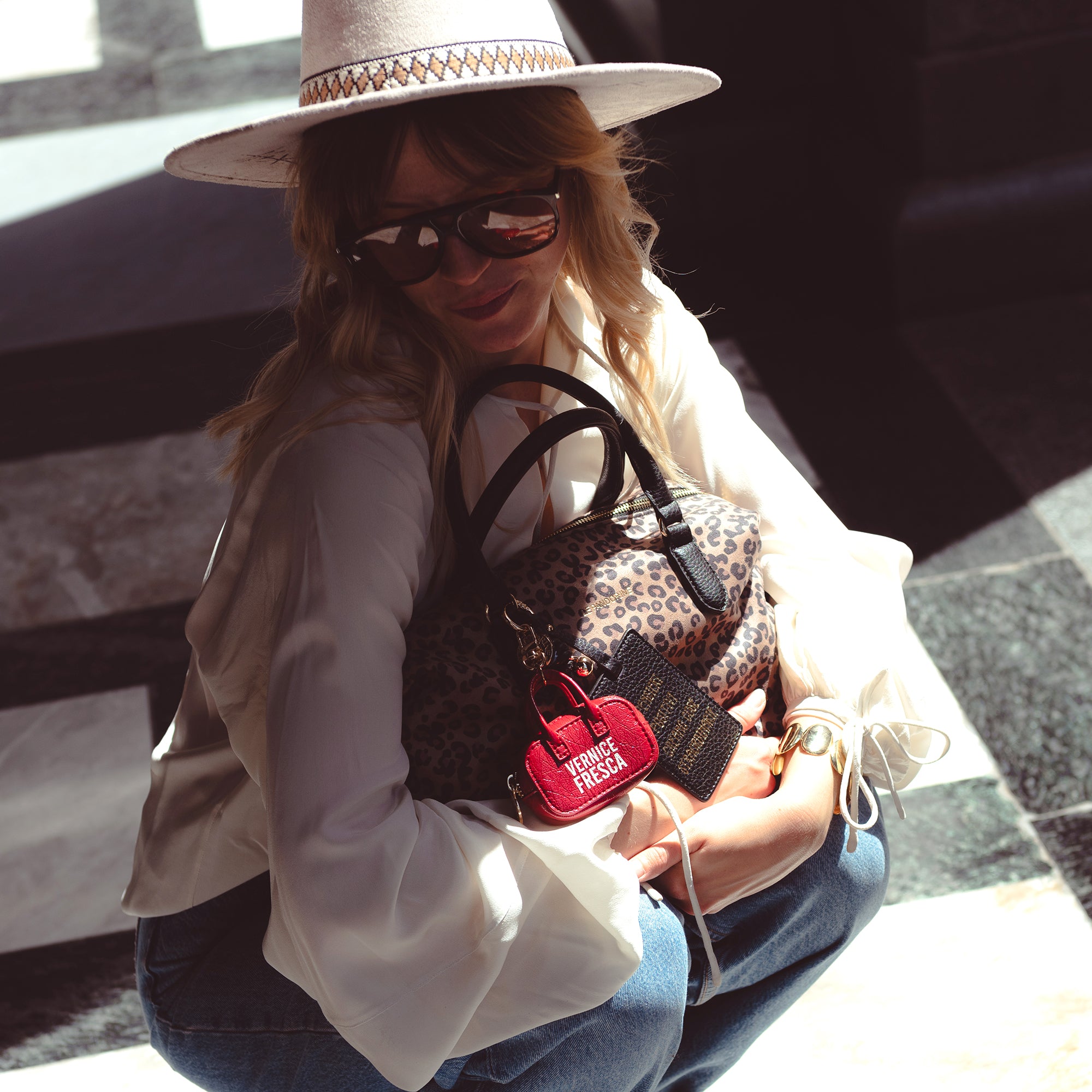 Portachiavi a forma di mini bag colore rosso - Collezione Fall Winter | Le Pandorine