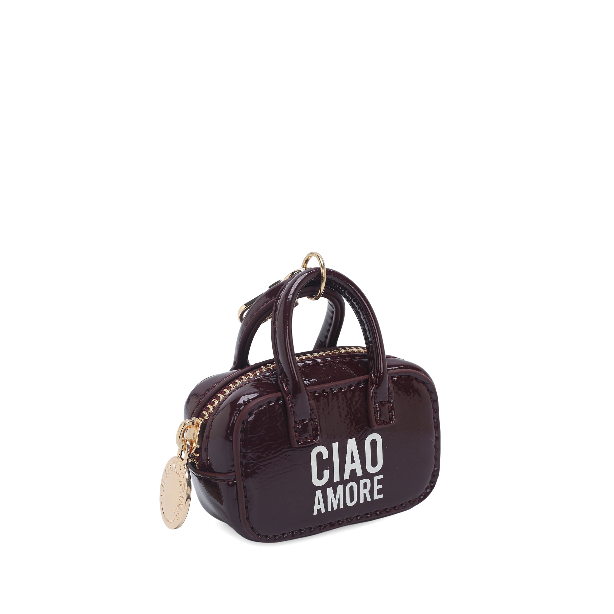 Portachiavi a forma di mini bag colore bordeaux - Collezione Fall Winter | Le Pandorine