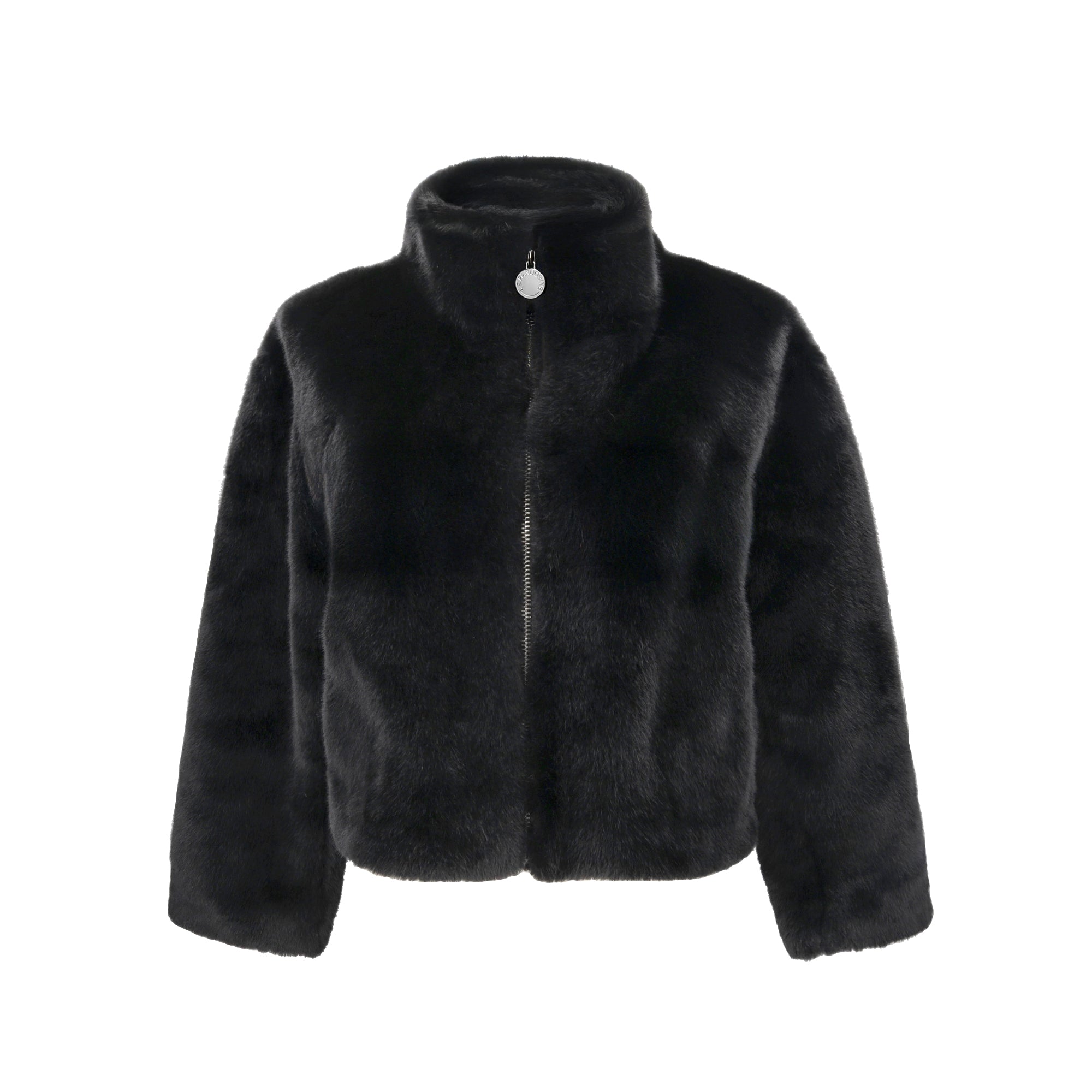 Giacca in pelliccia sintetica colore nero - BLACK | Le Pandorine