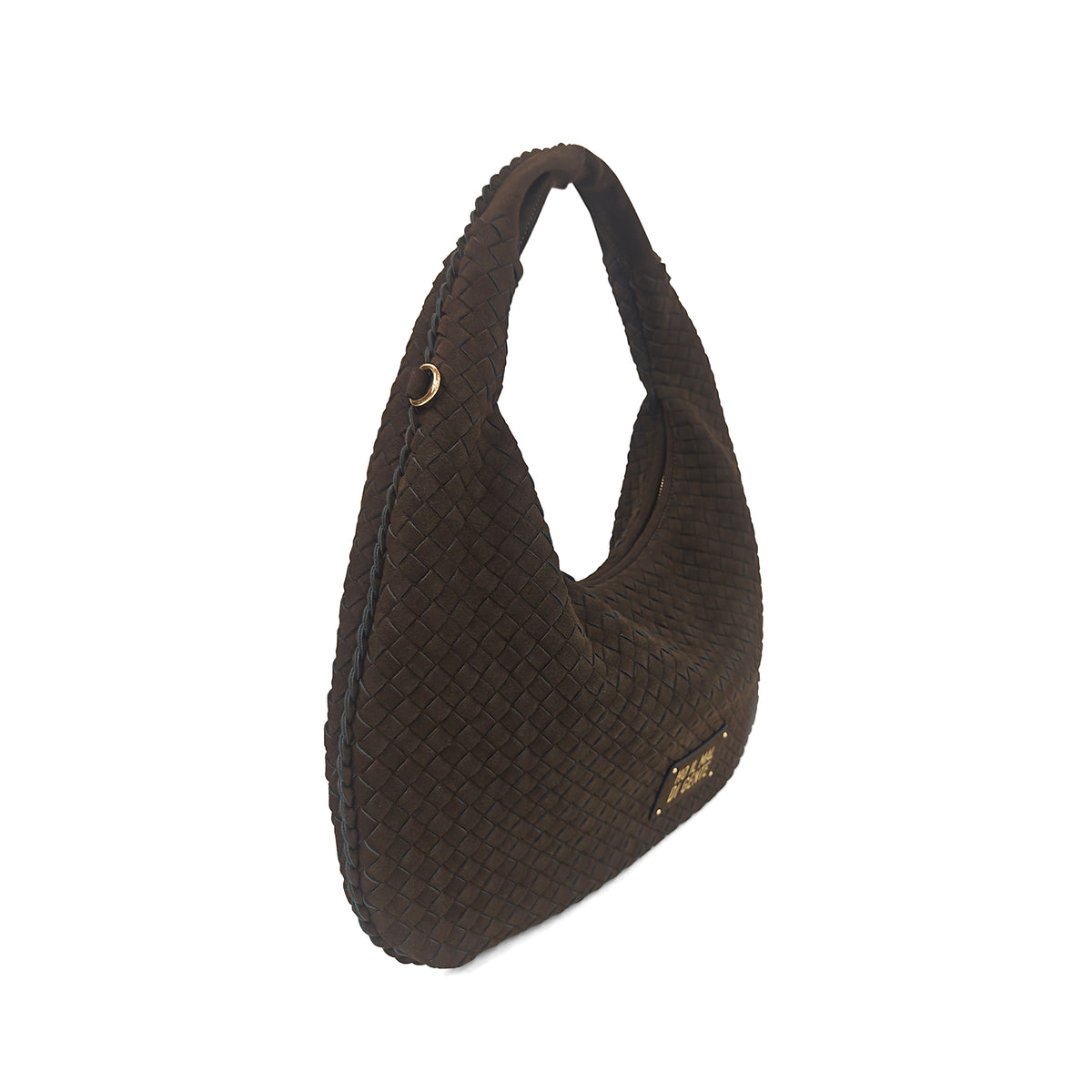 PF268B585.C60 - Hobo grande intrecciata Panama colore testa di moro - MARRONE | Le Pandorine