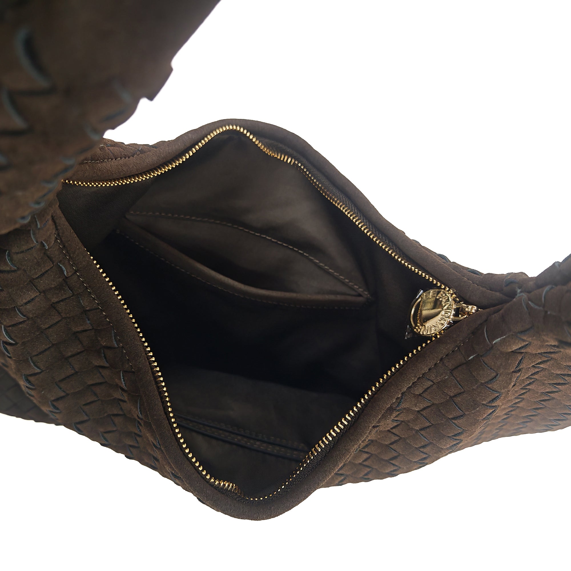 PF268B585.C60 - Hobo grande intrecciata Panama colore testa di moro - MARRONE | Le Pandorine