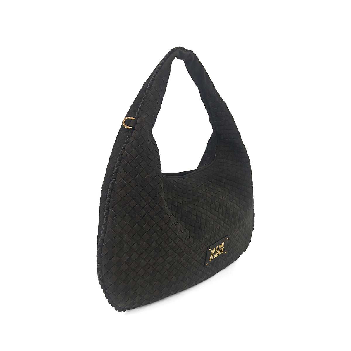 PF268B585.C99 - Hobo grande intrecciata Panama colore nero - NERO | Le Pandorine