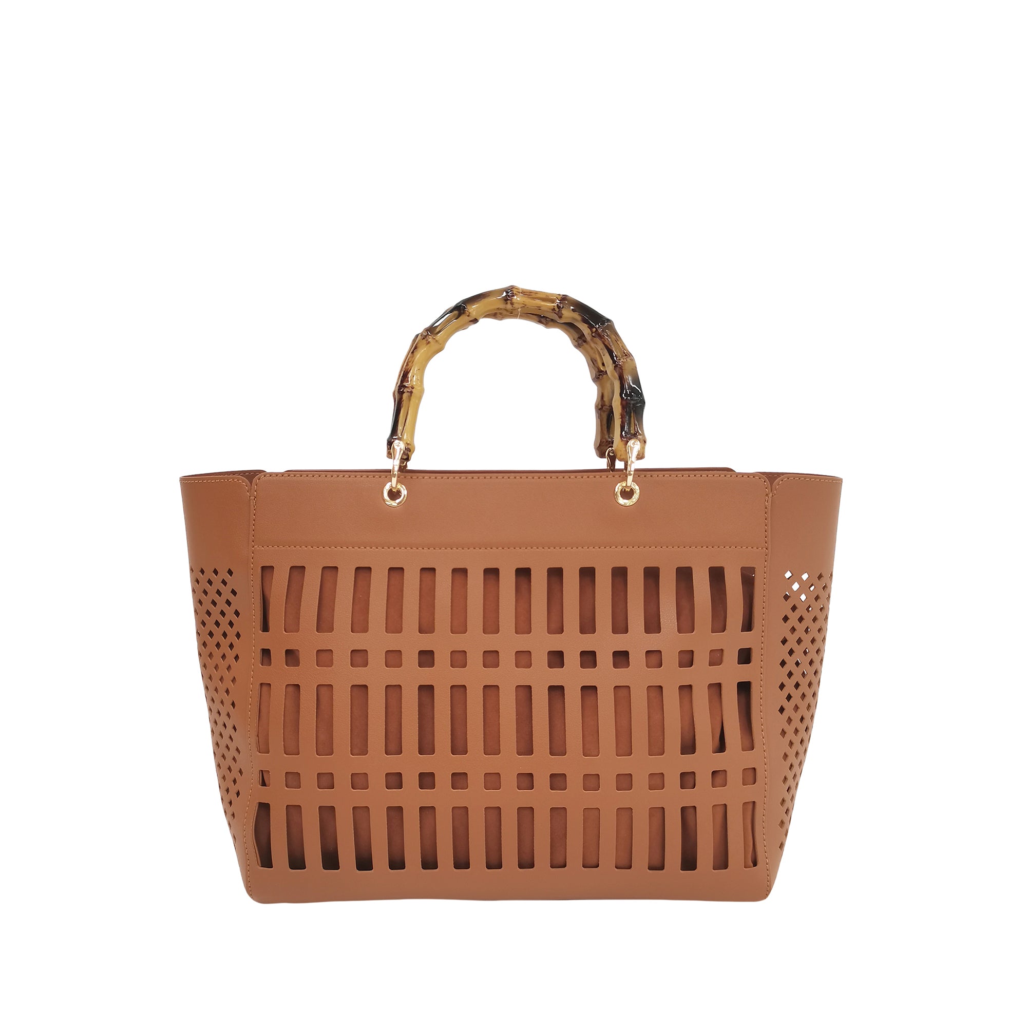 tobacco Laser Mini Handbag - Women Bags | Le Pandorine