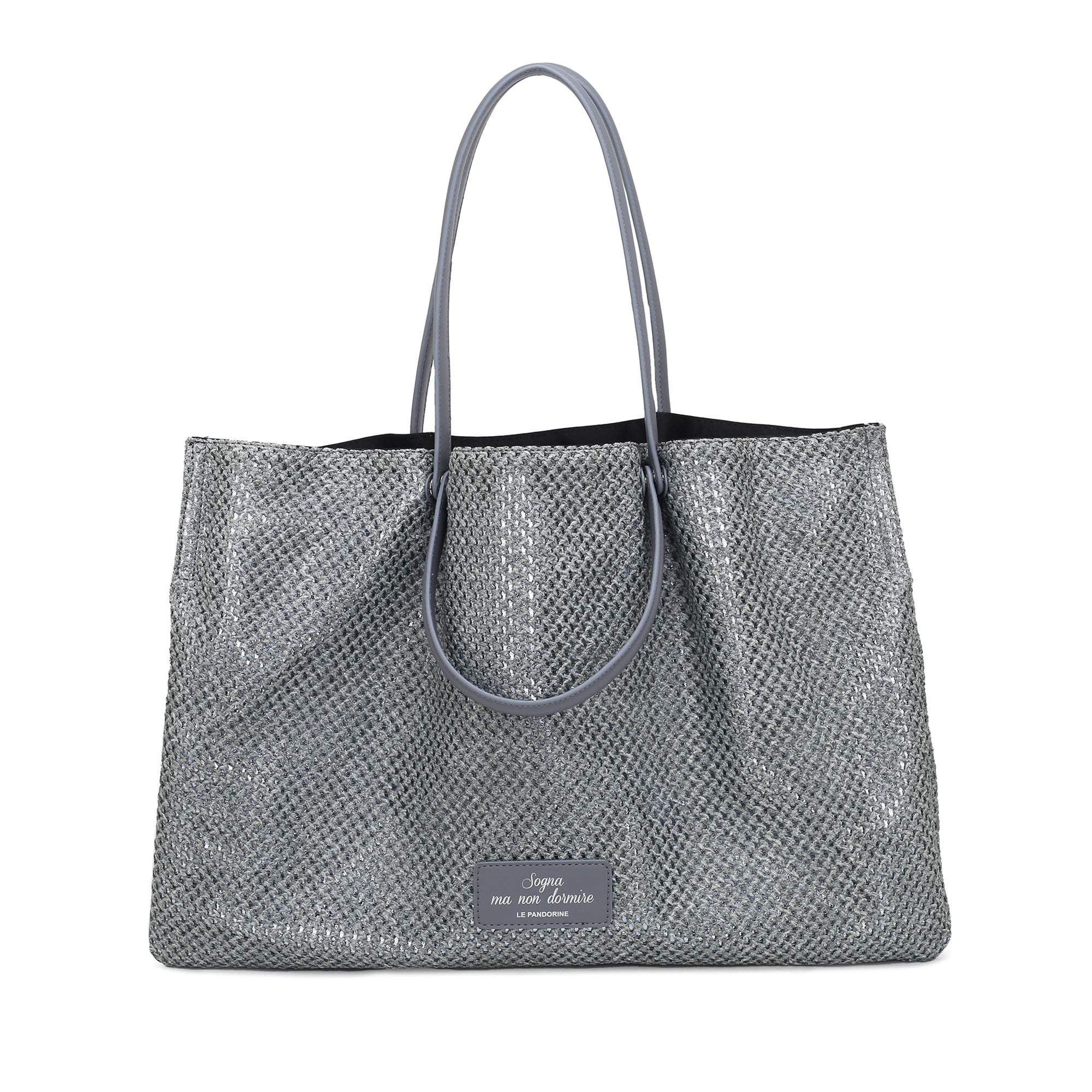 Borsa Doppio Manico Cleo colore blu jeans - Borse Shopper | Le Pandorine