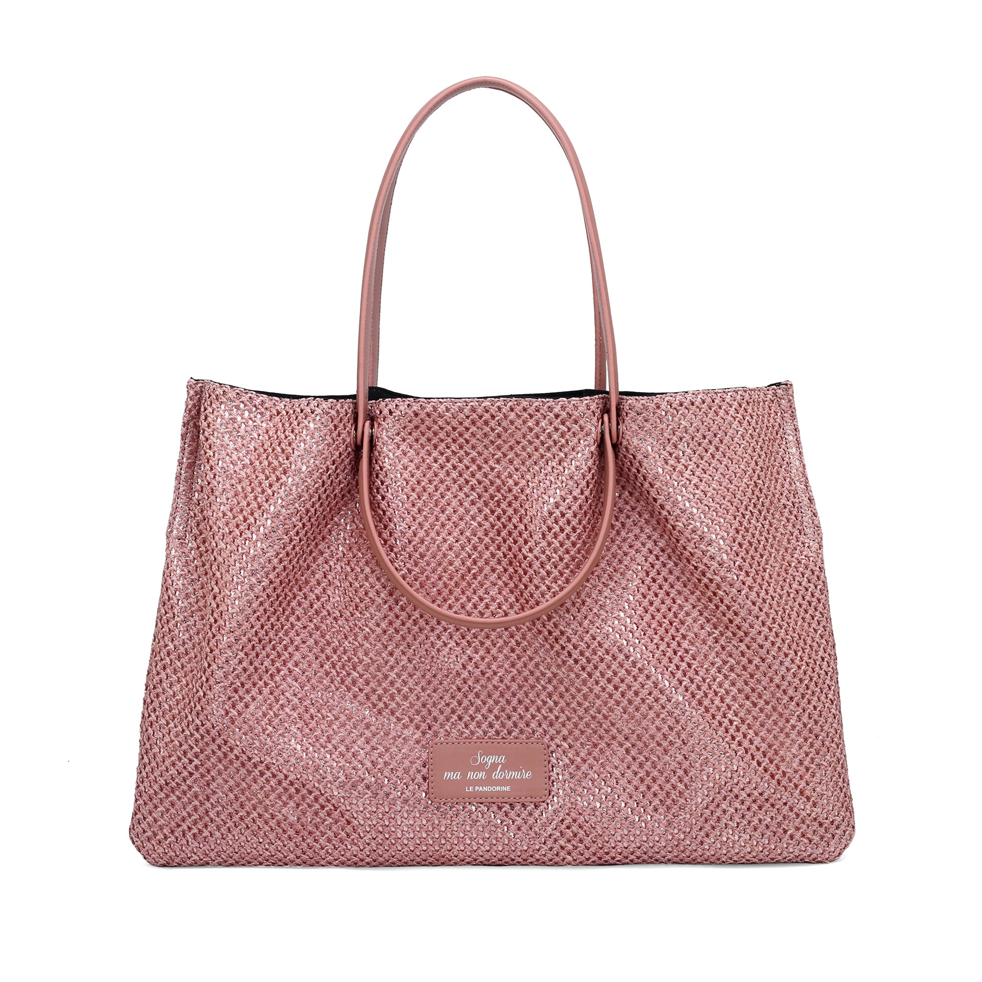 Borsa Doppio Manico Cleo colore rosa - Borse Shopper | Le Pandorine