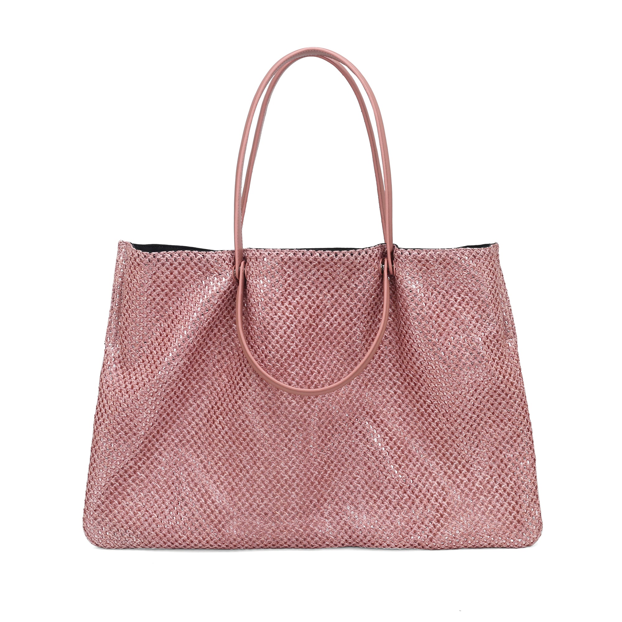 pink Double Handle Shopper Cleo - Women Bags | Le Pandorine