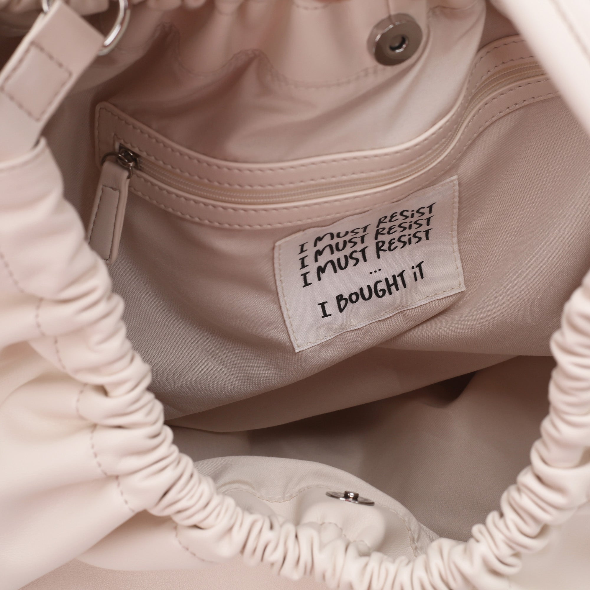 white Mirella Big Bag With Charm - Women Bags | Le Pandorine