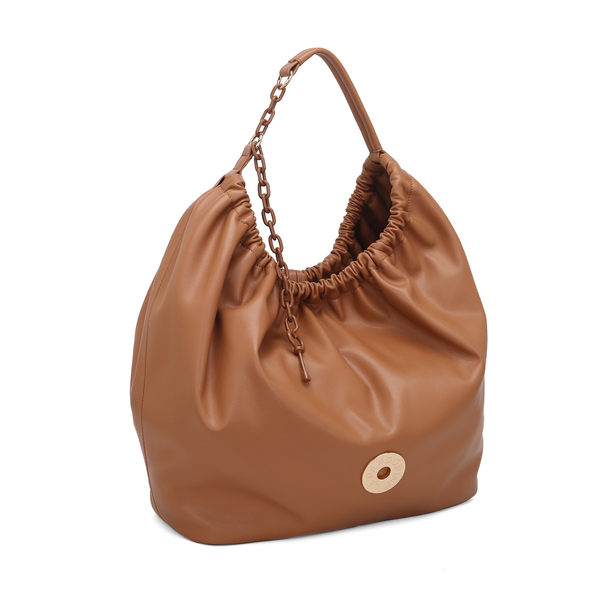 natural Mirella Big Bag With Charm - Shopping Bags | Le Pandorine