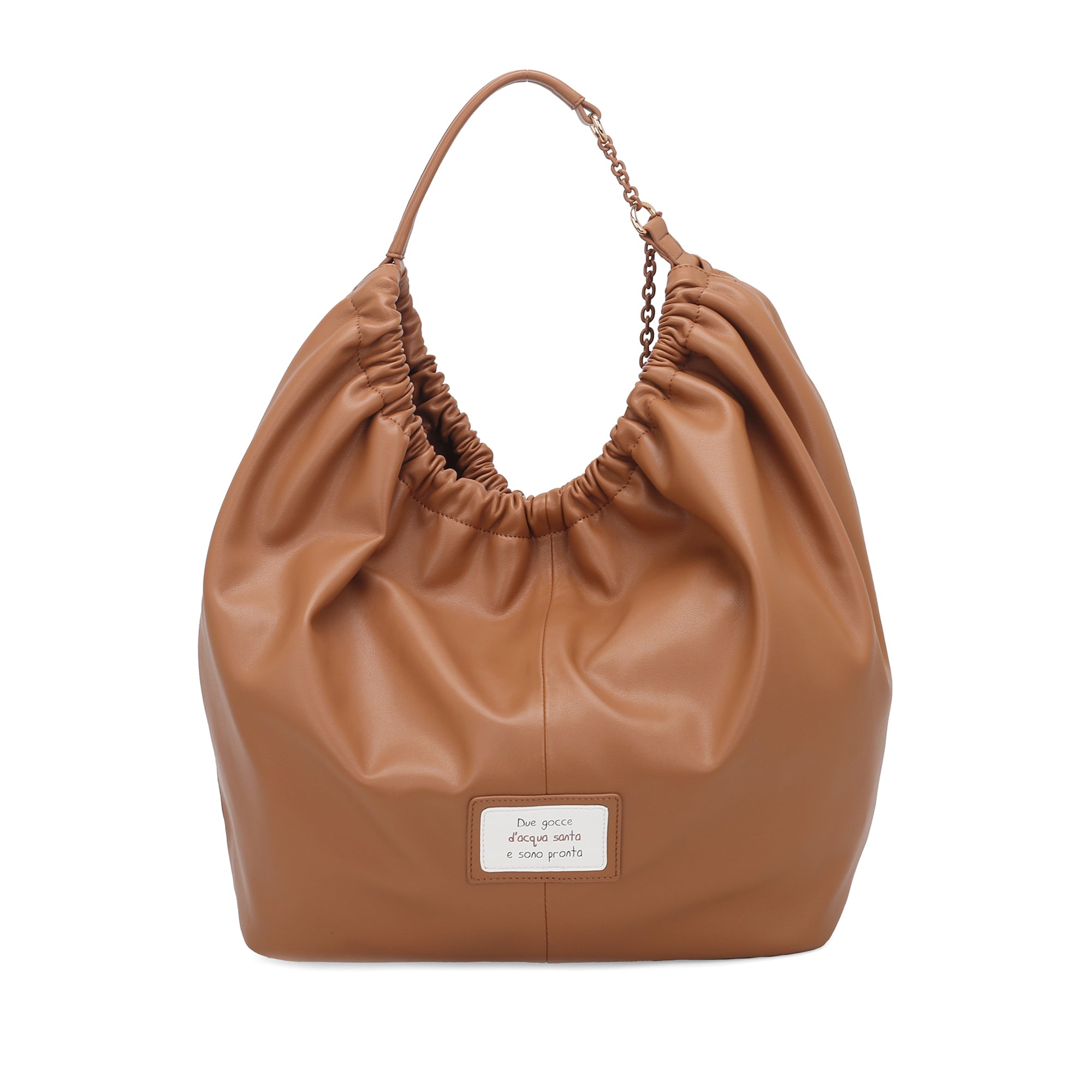 natural Mirella Big Bag With Charm - Shopping Bags | Le Pandorine